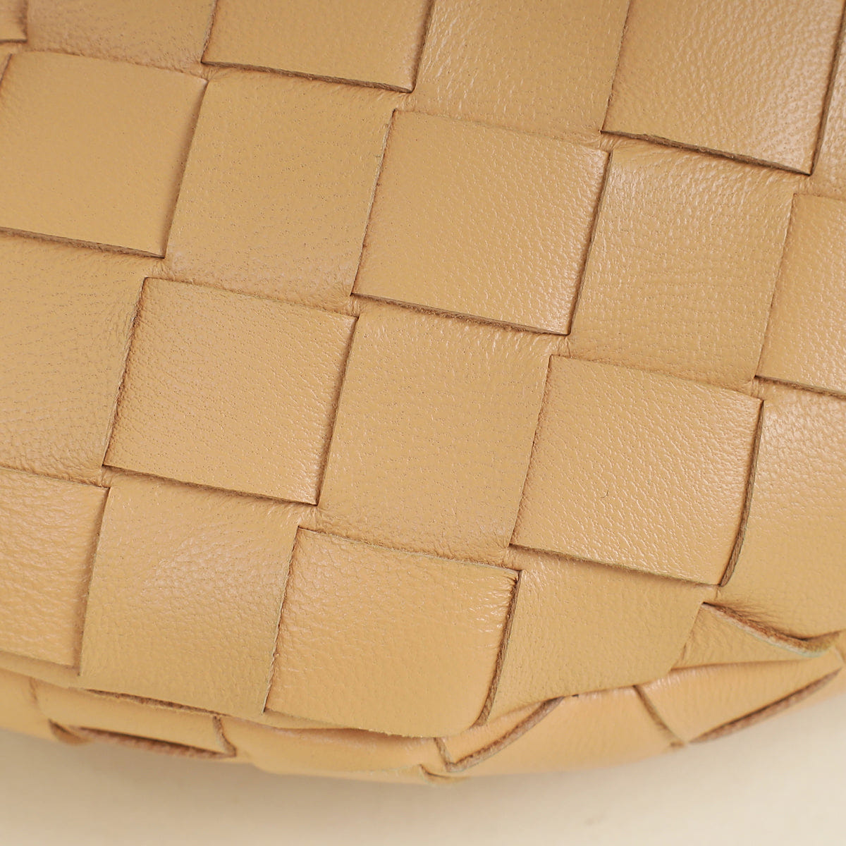 Bottega Veneta Beige Intrecciato Chain Mini Jodie Bag