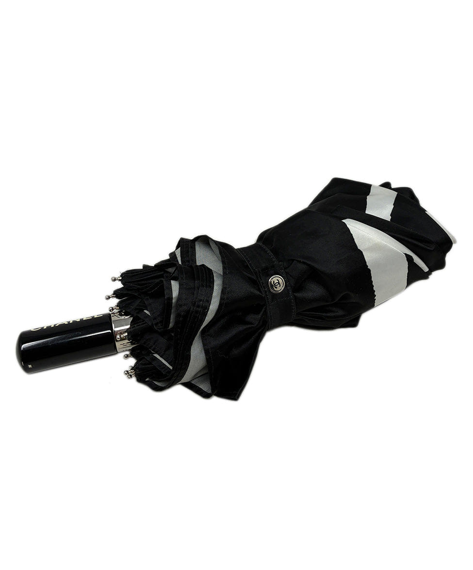 Chanel B&W Camellia Umbrella