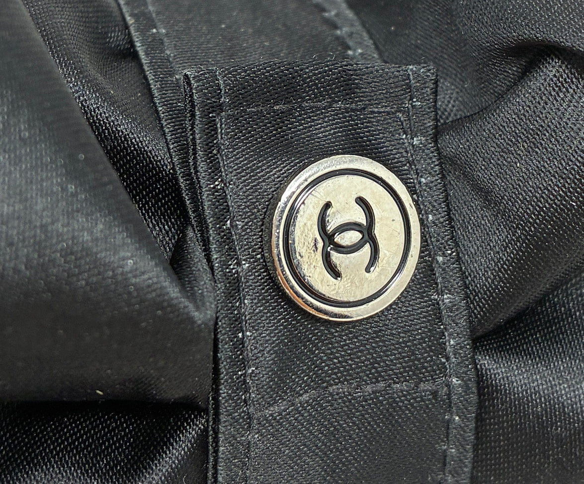 Chanel B&W Camellia Umbrella