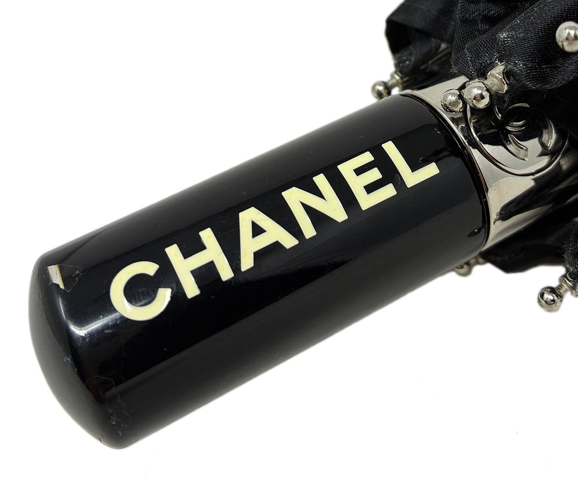 Chanel B&W Camellia Umbrella