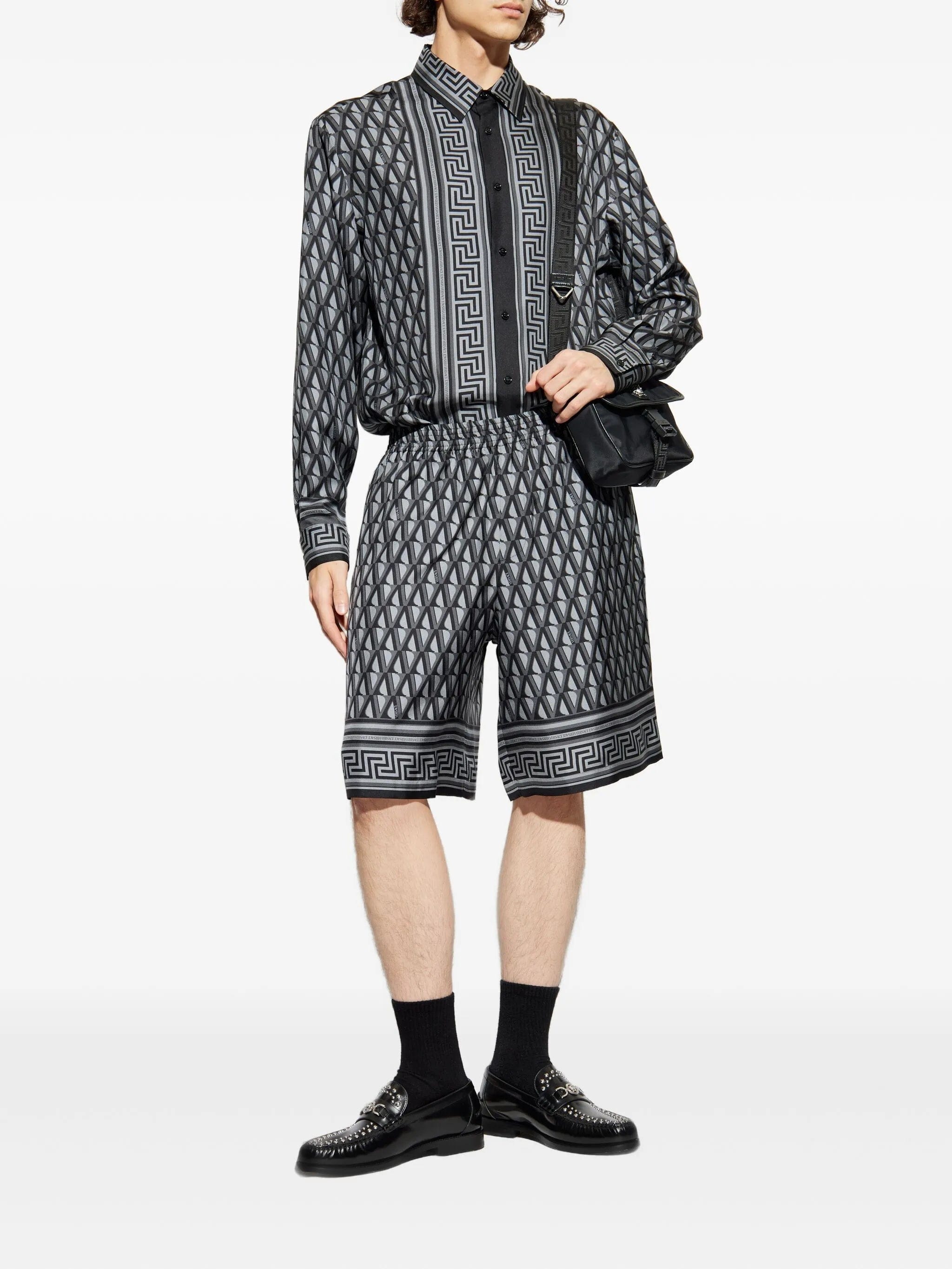 Versace geometric print shirt