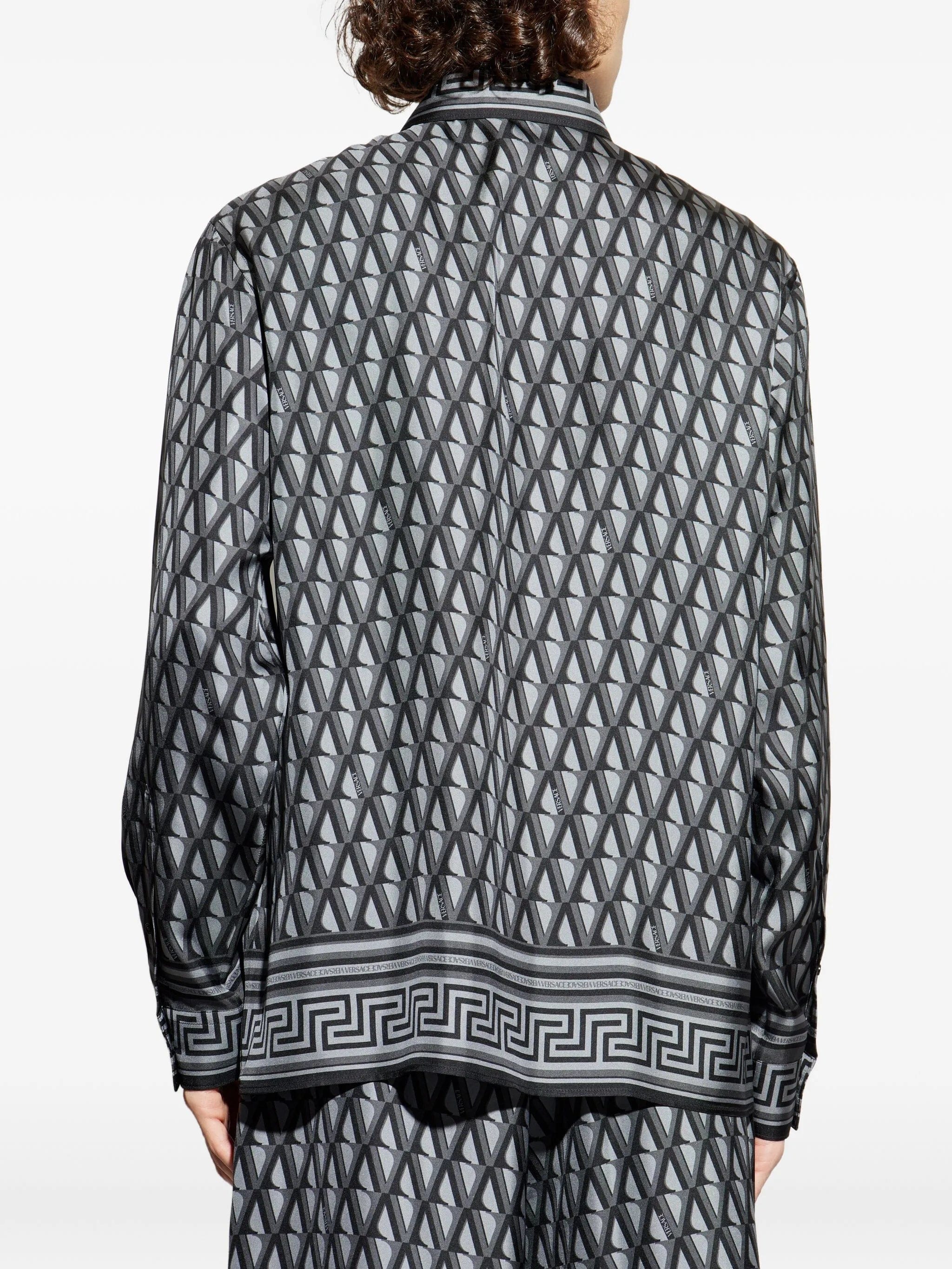 Versace geometric print shirt