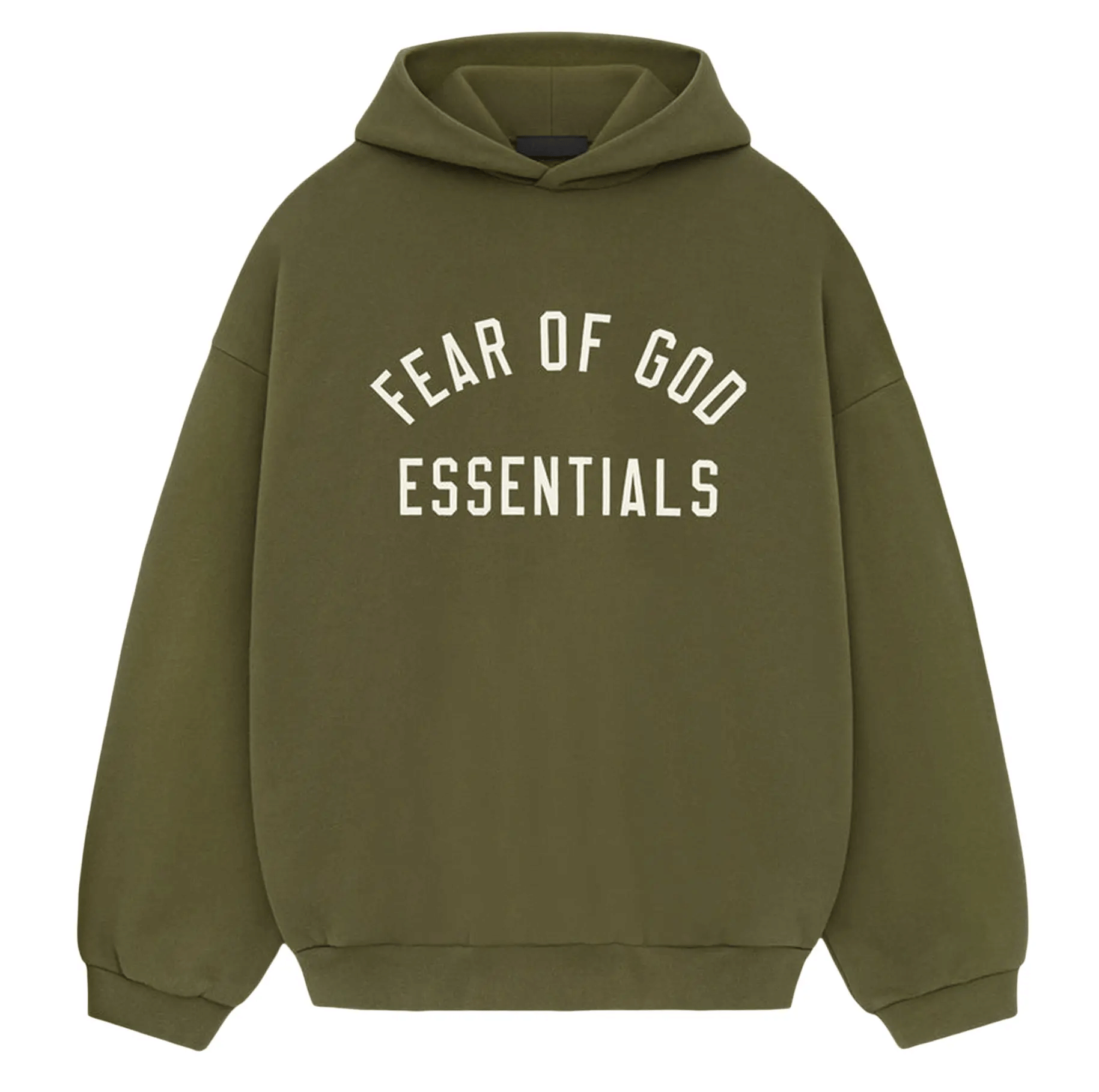 Fear of God Essentials Fleece Hoodie Military (FW24)