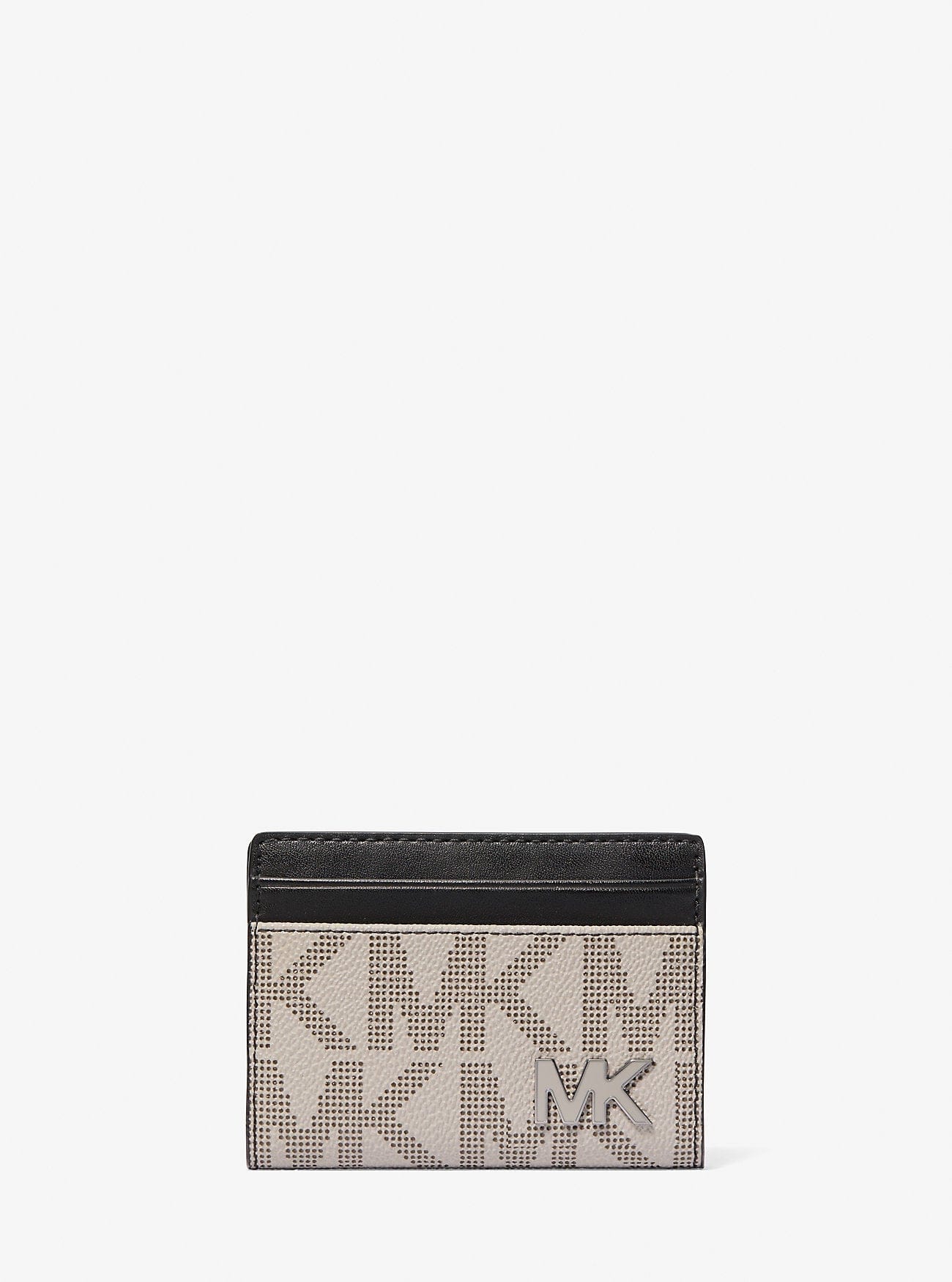 Michael Kors Cooper Large Signature Logo Folio Bi - Fold Wallet Pg - Blk Mul