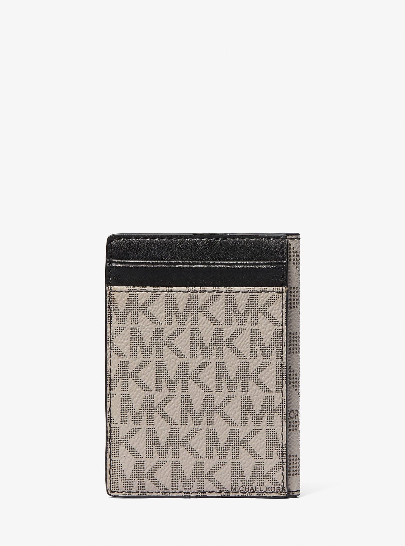 Michael Kors Cooper Large Signature Logo Folio Bi - Fold Wallet Pg - Blk Mul