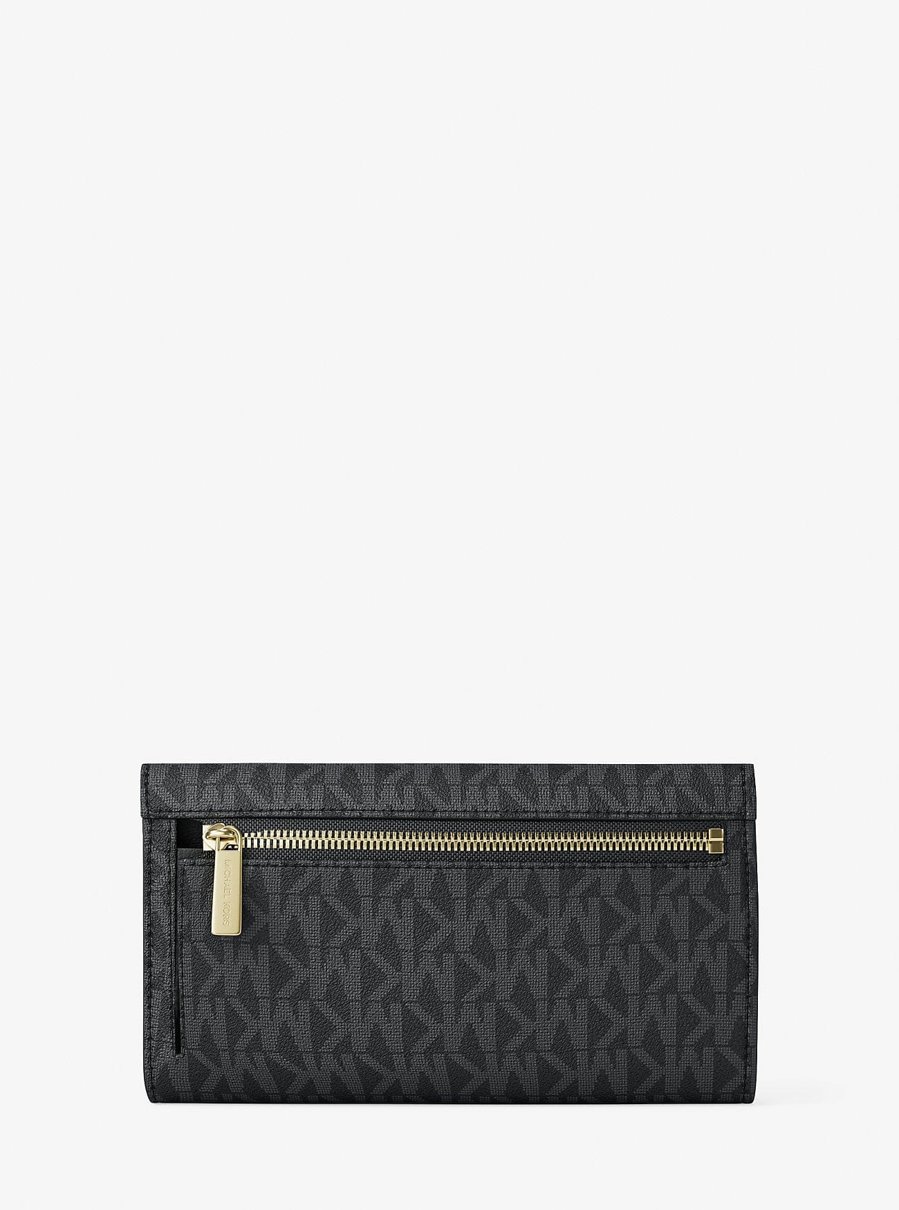 Michael Kors Jet Set Large Logo Trifold Wallet Black
