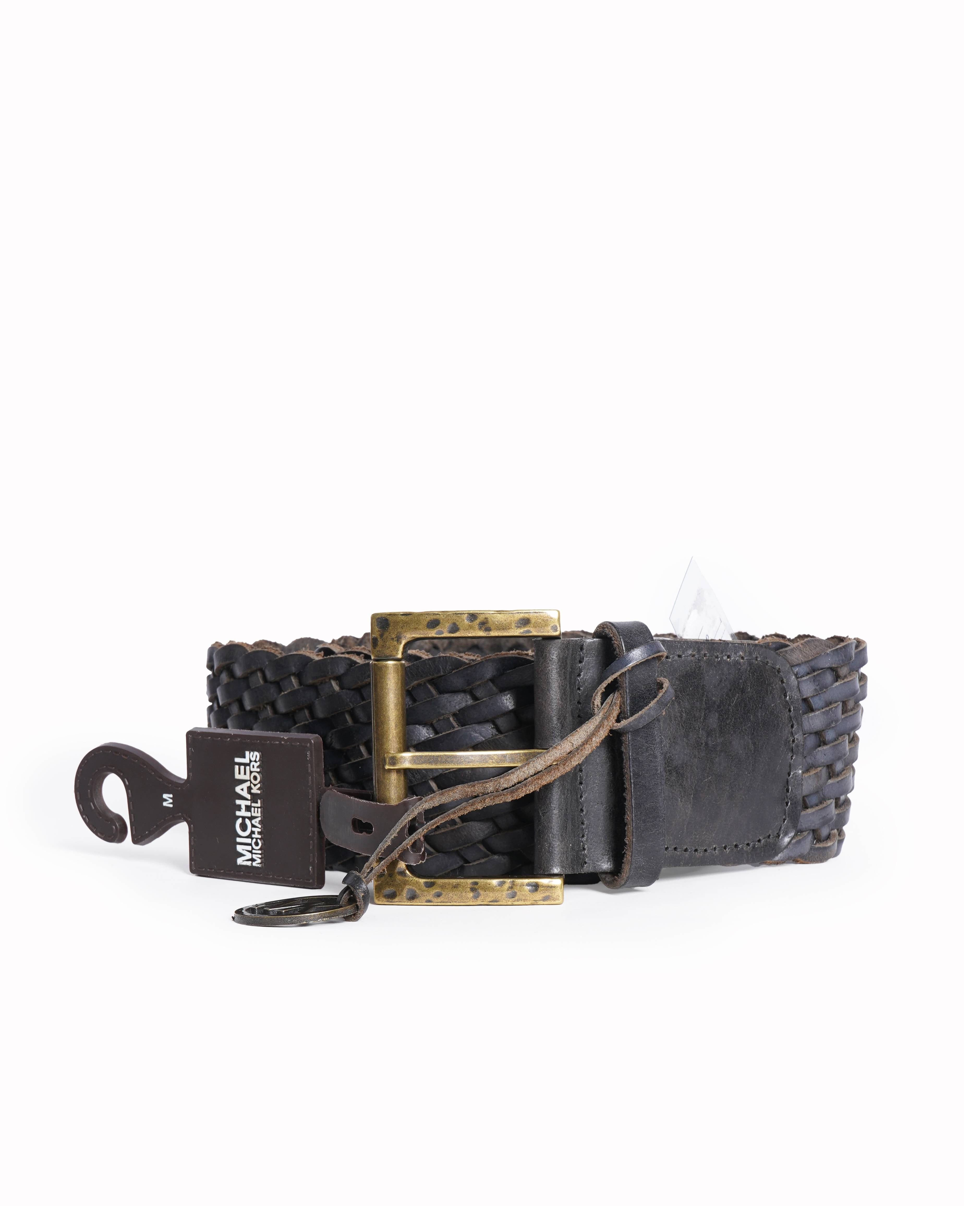 Michael Kors Braided Leather Belt