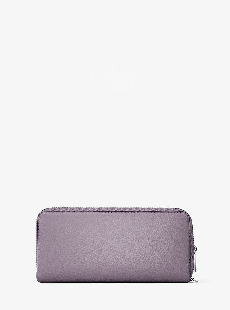 Michael Kors Large Pebbled Leather Continental Wallet Lilac