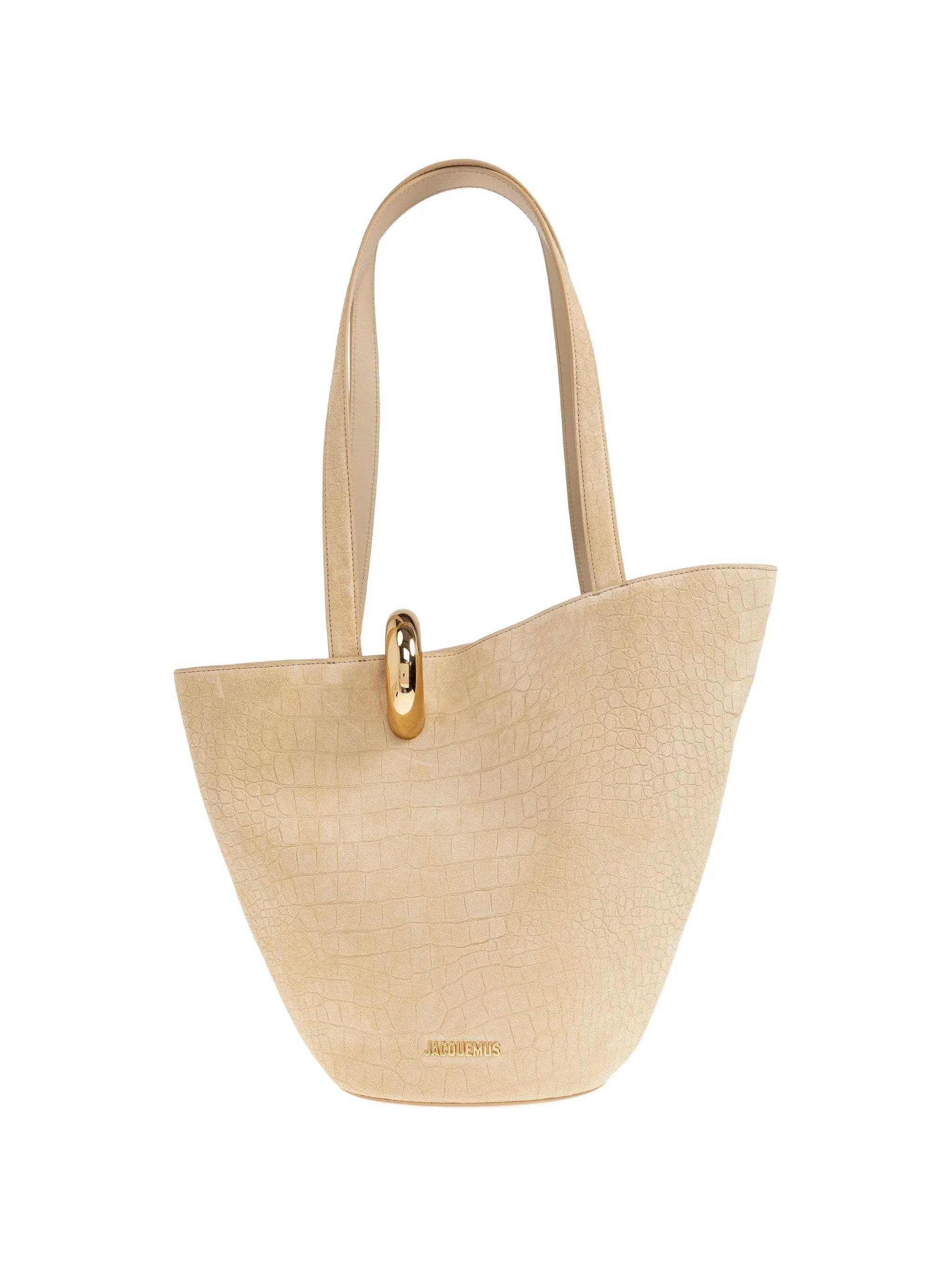 Jacquemus The Medium Bambola crocodile - effect shoulder bag
