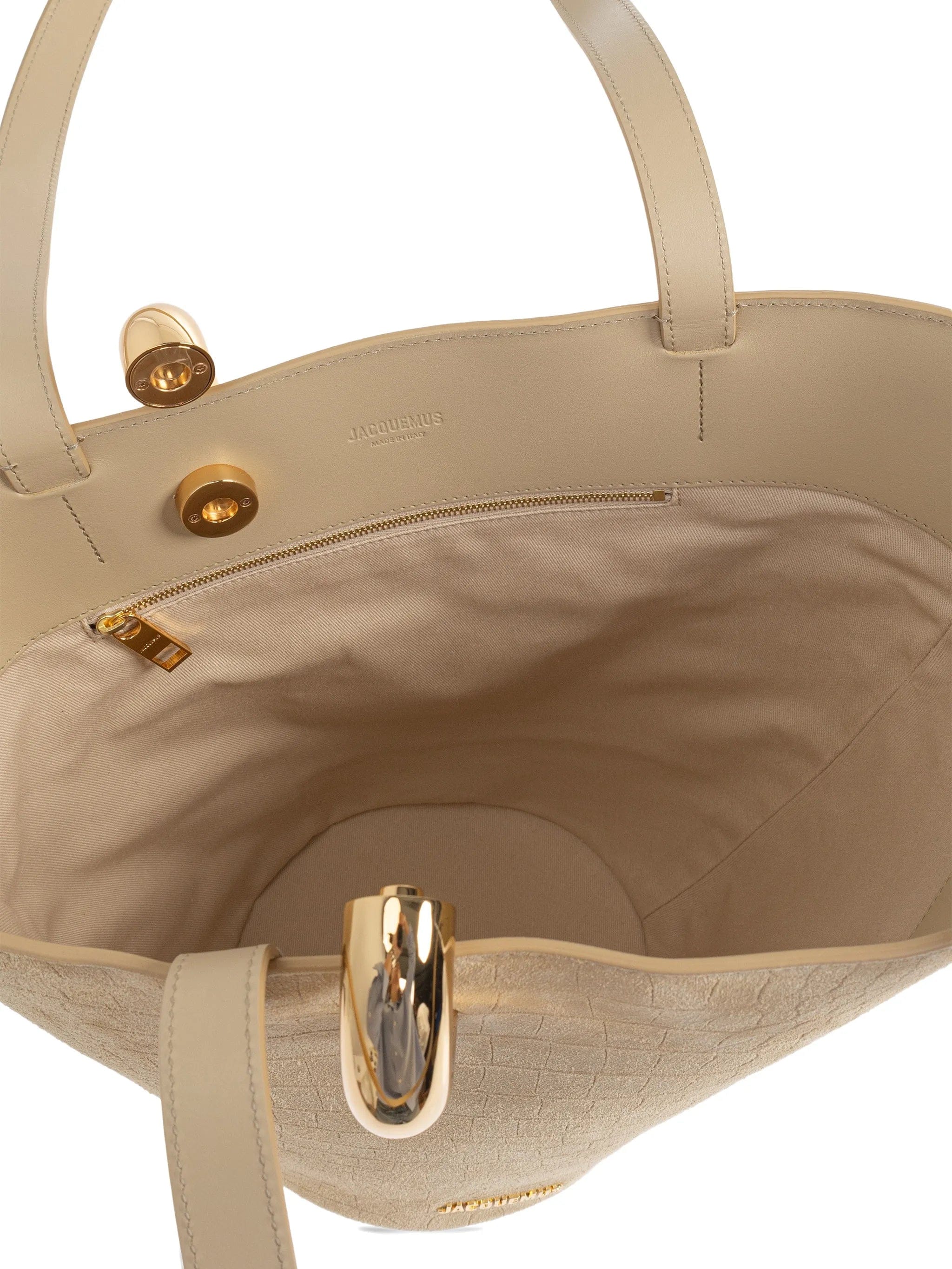 Jacquemus The Medium Bambola crocodile - effect shoulder bag