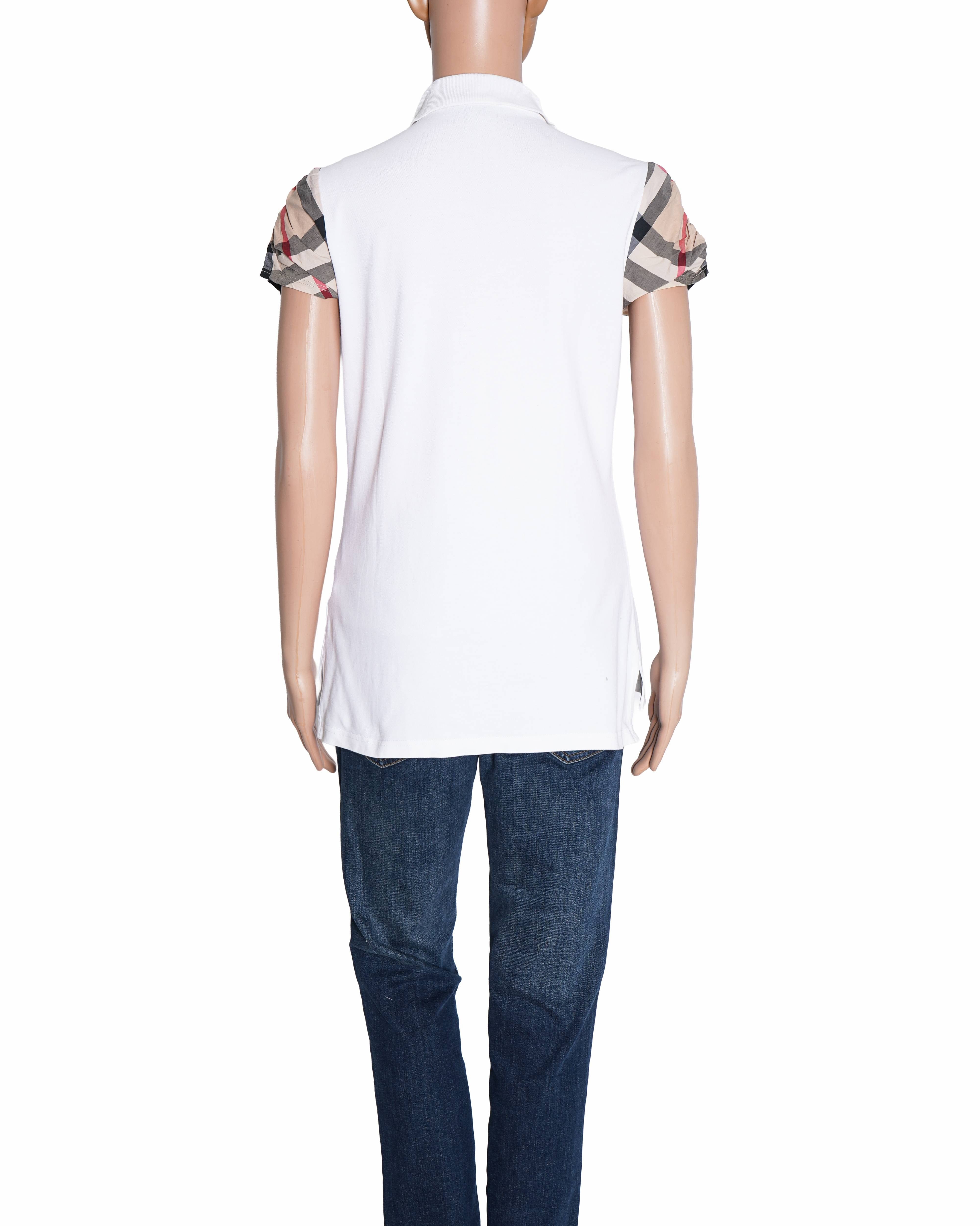 Burberry Signature Check - Sleeve Polo T - Shirt