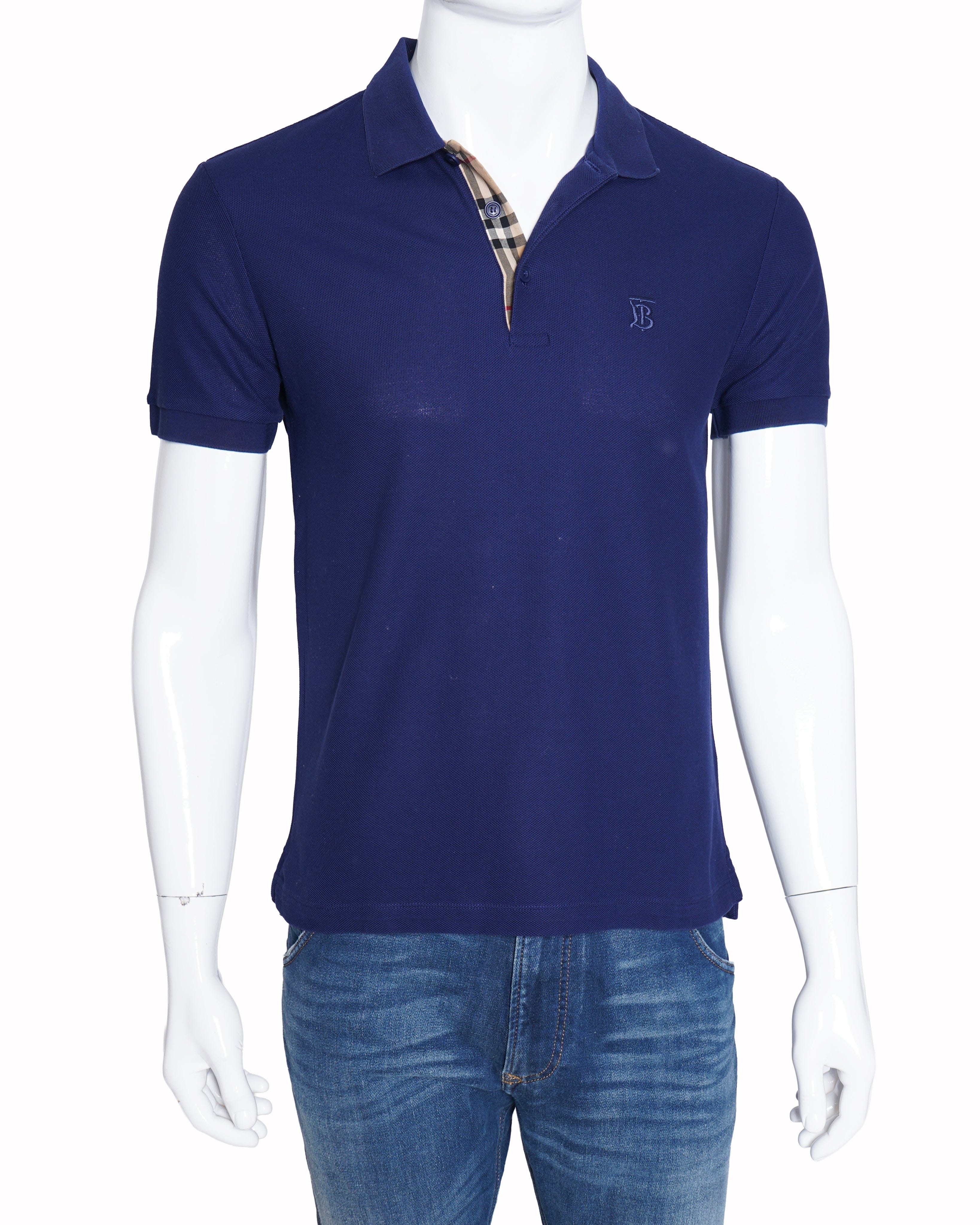 Burberry Polo T-Shirt in navy blue