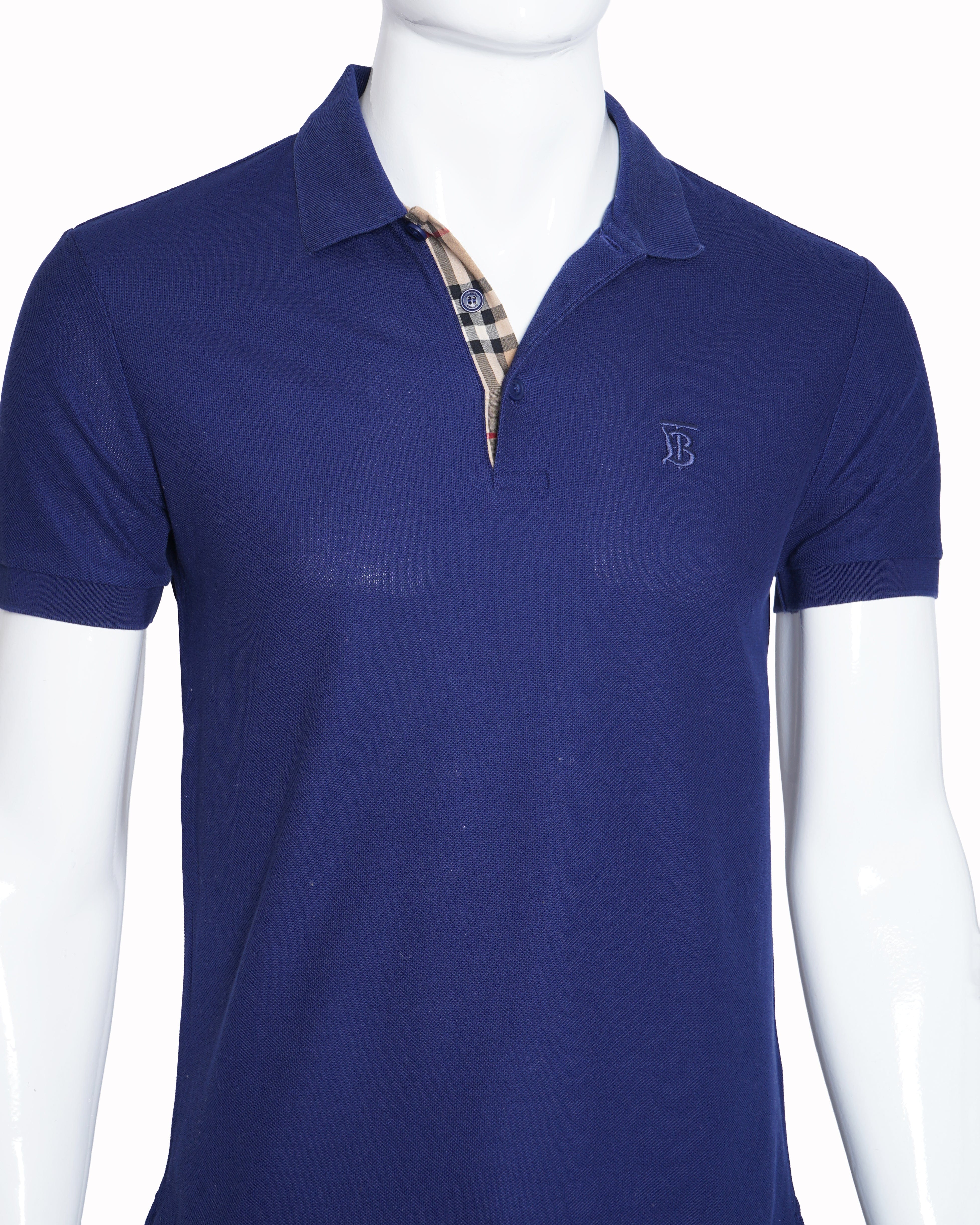 Burberry Polo T-Shirt in navy blue