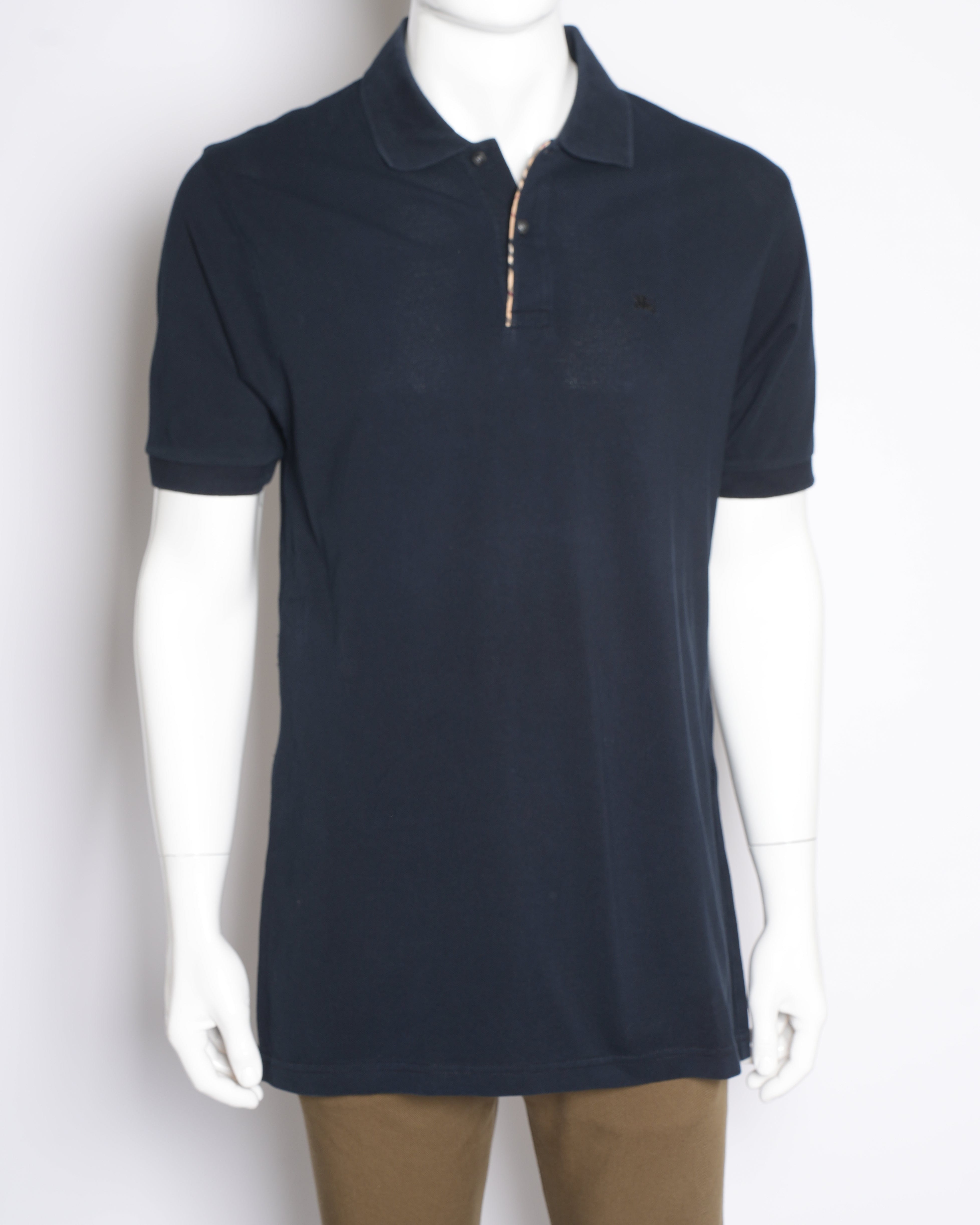 Burberry Men's Classic Polo T - Shirt in Navy Blue