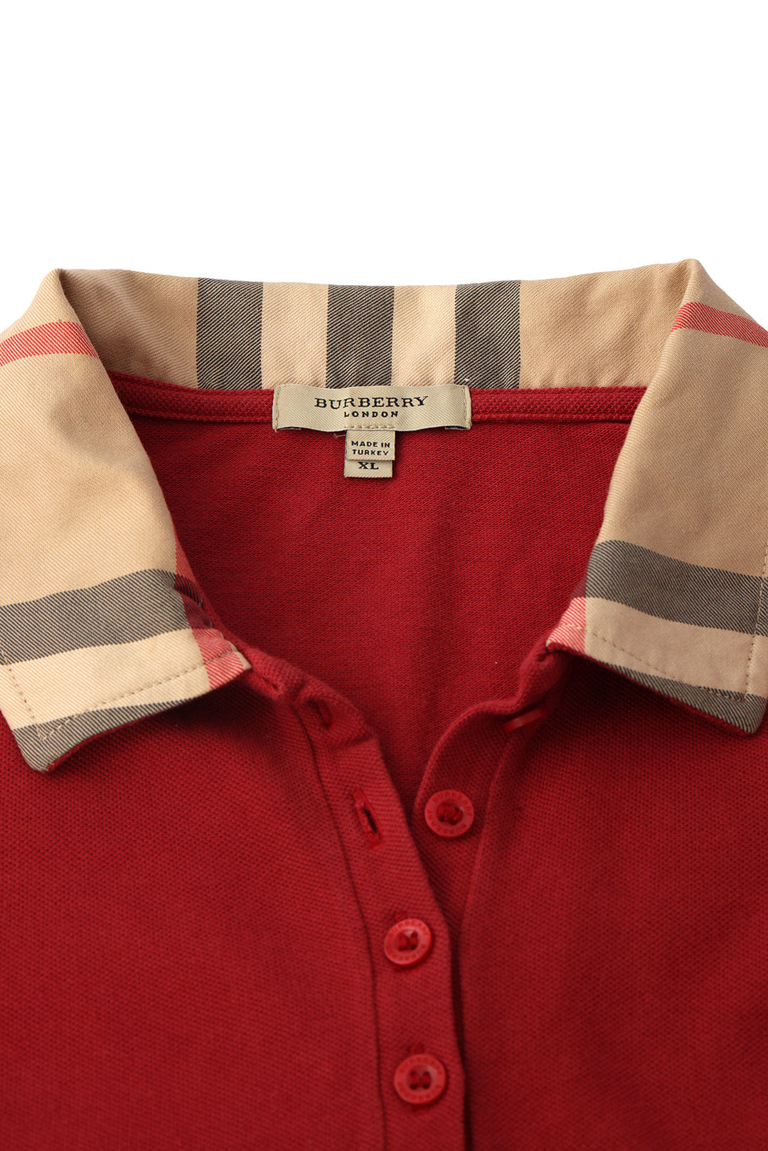 Burberry Size : XLRed Polo T-Shirt