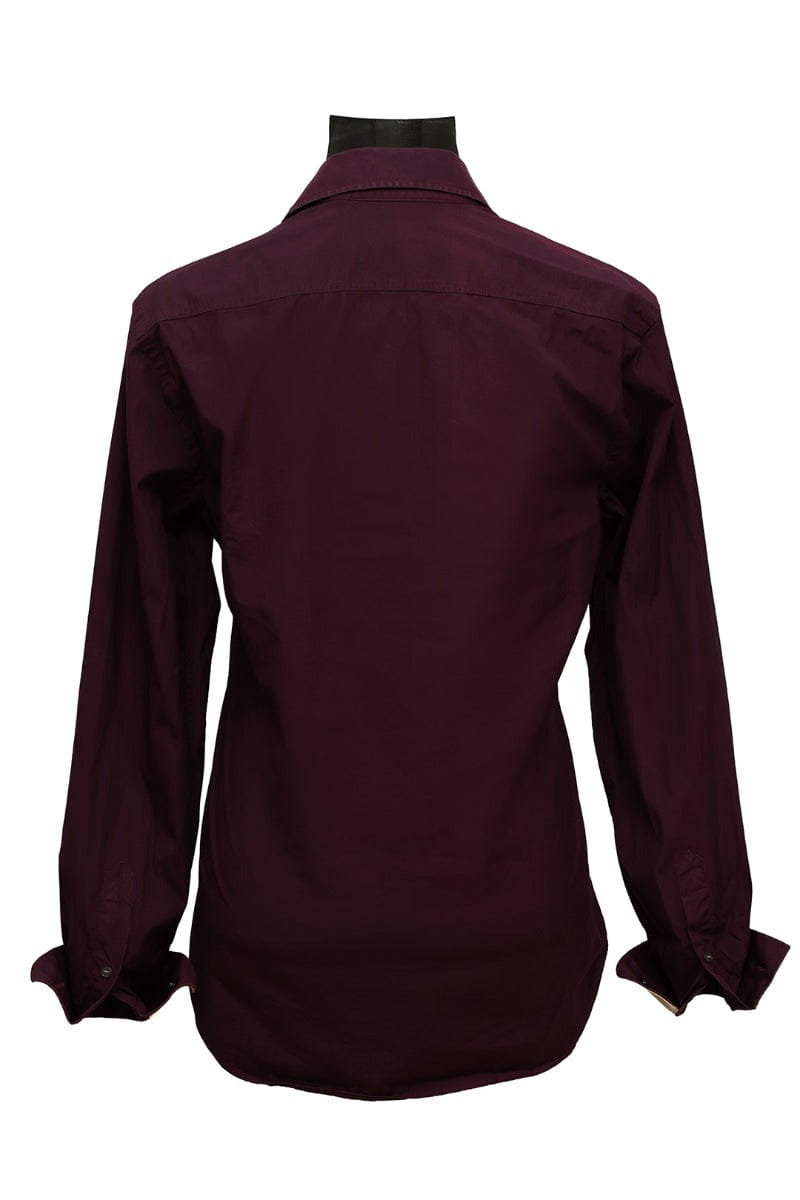 Burberry Brit Size - S Nova Check Maroon Button Up Shirt