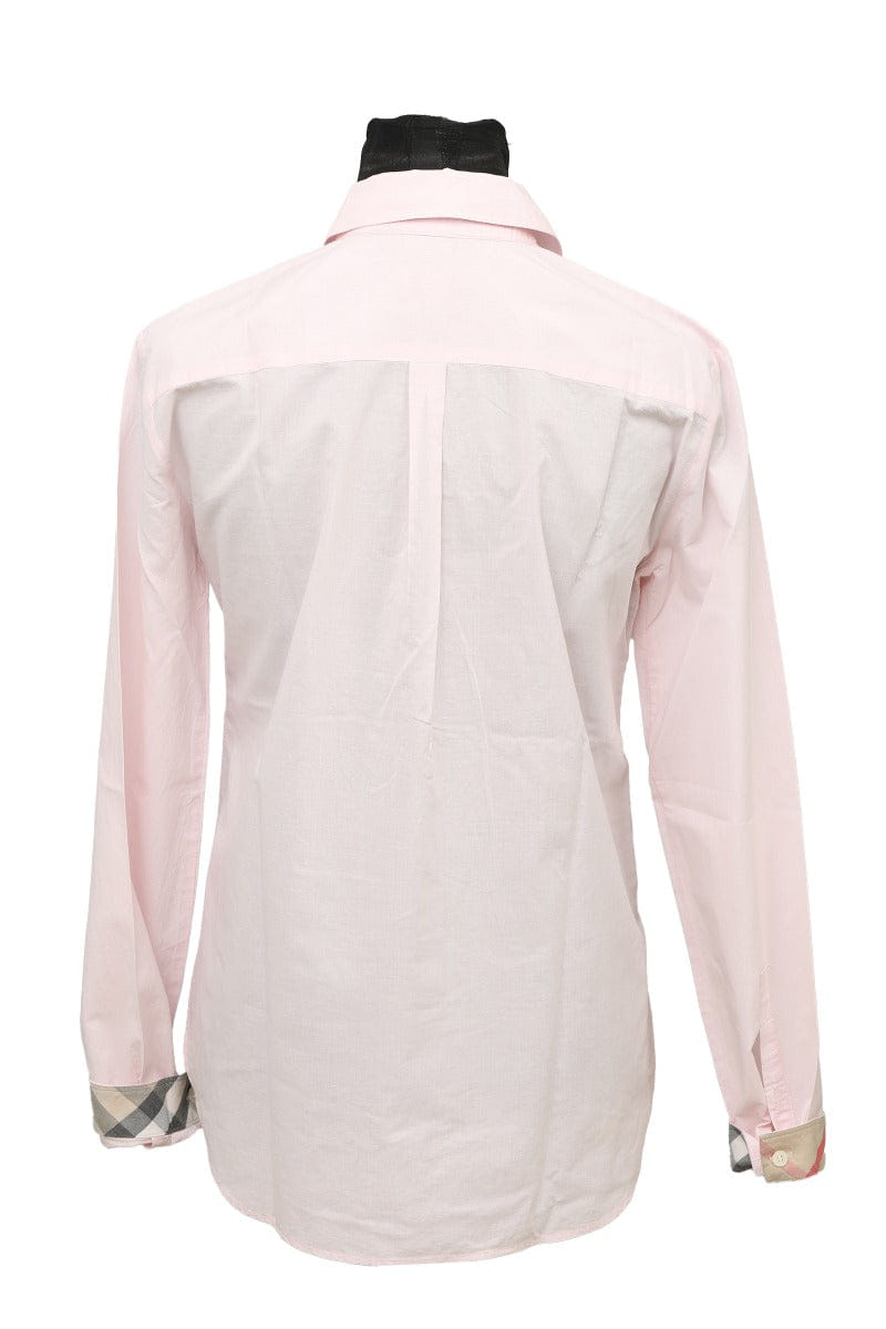 Burberry Size S Baby Pink Long Sleeve Shirt