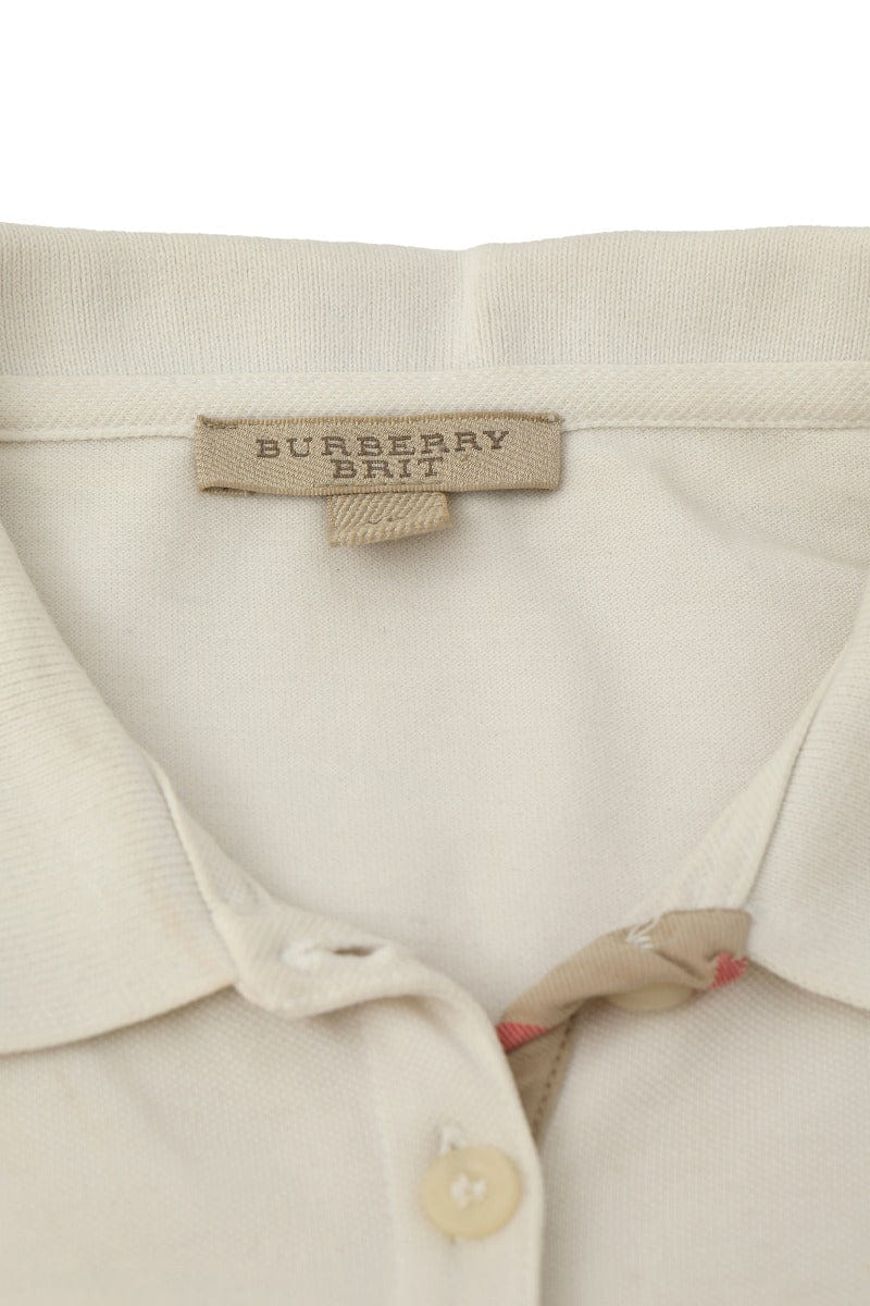 Burberry Size Xs White Polo T-Shirt