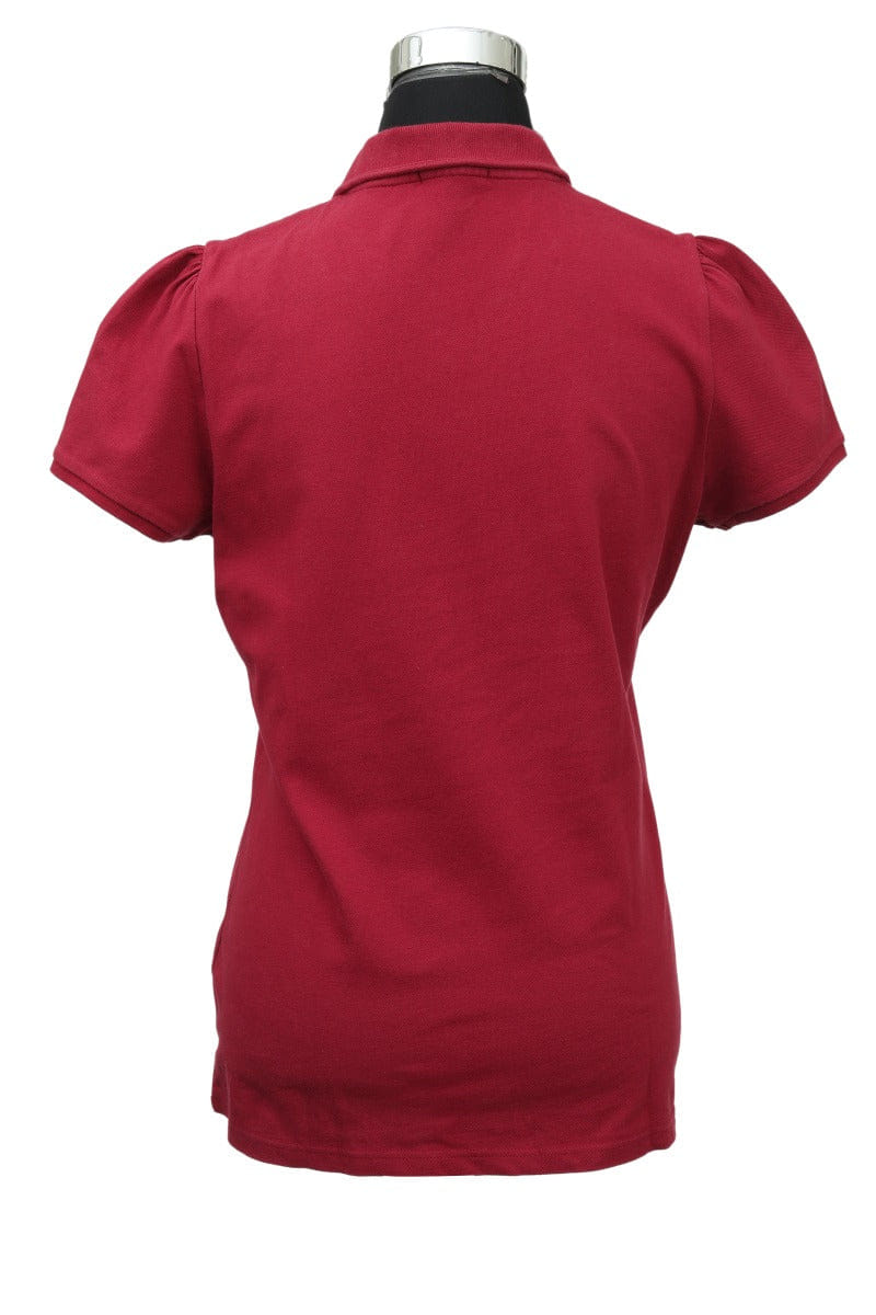 Burberry Size L Red Pique Polo T-Shirt
