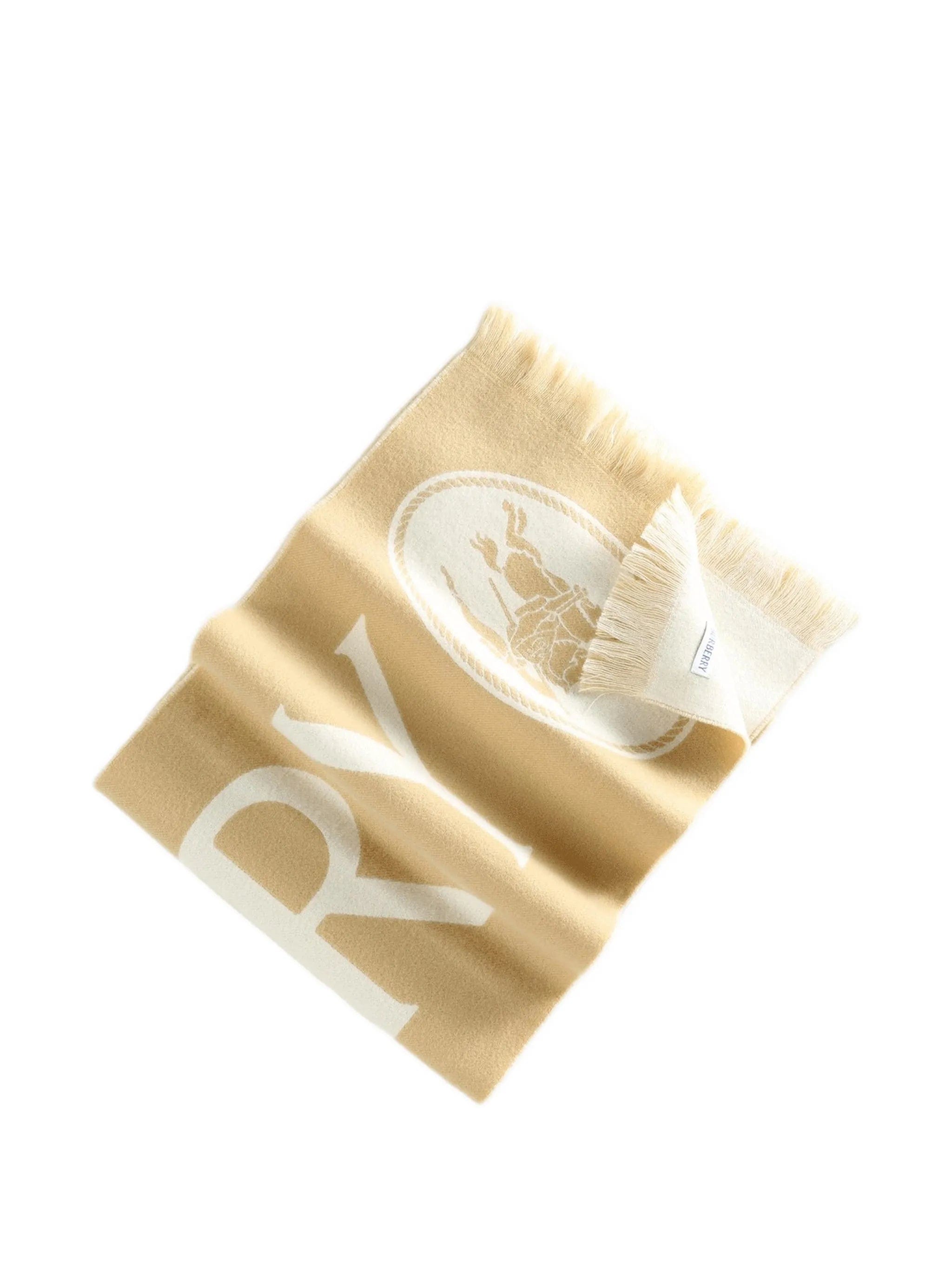 Burberry logo wool scarf