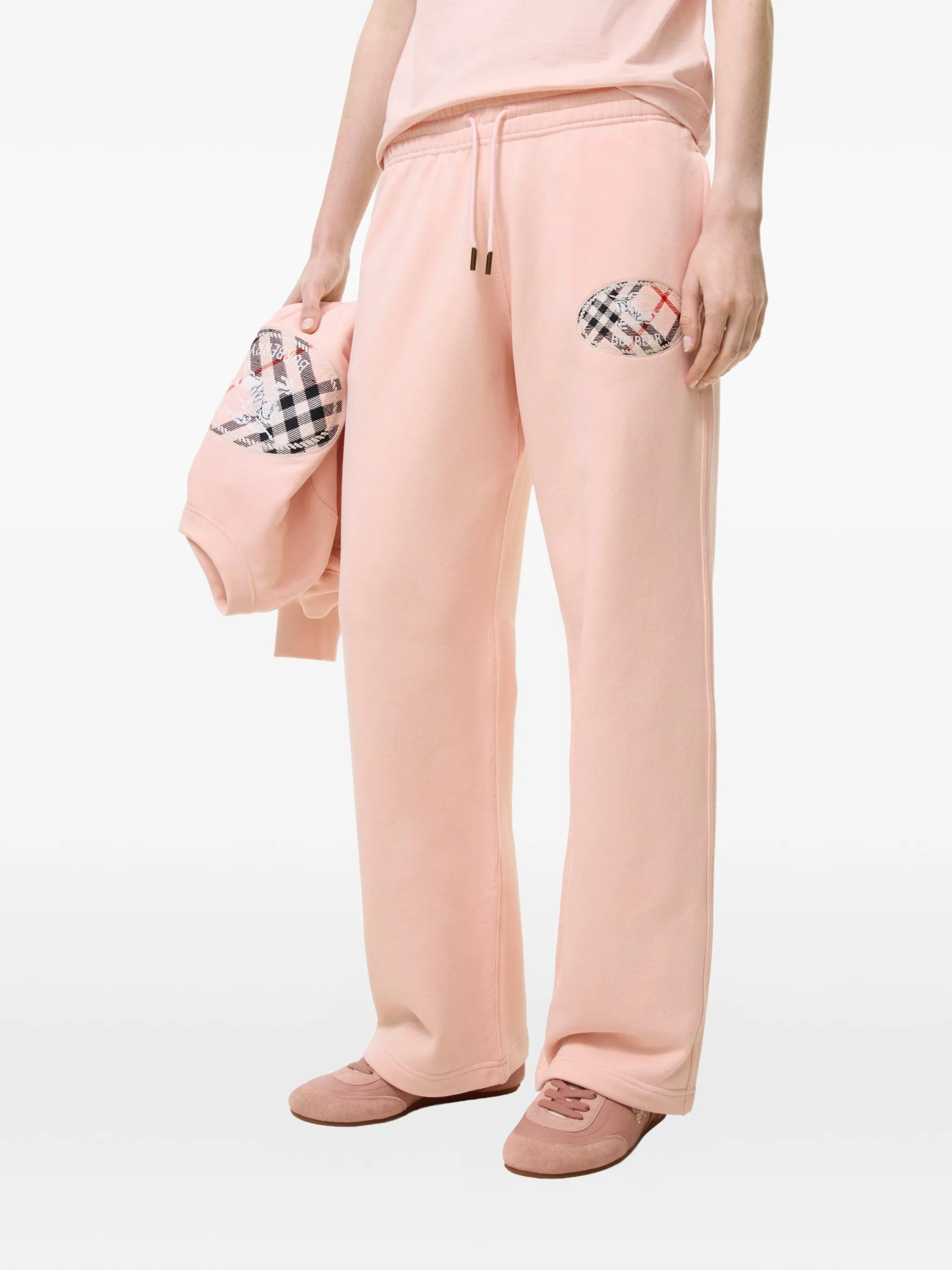 Burberry Check Knight - stamp cotton track pants