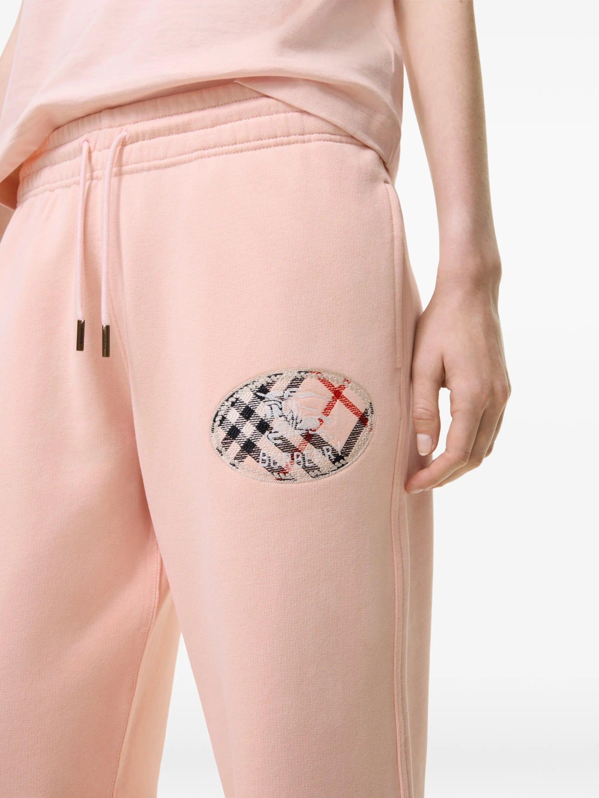 Burberry Check Knight - stamp cotton track pants