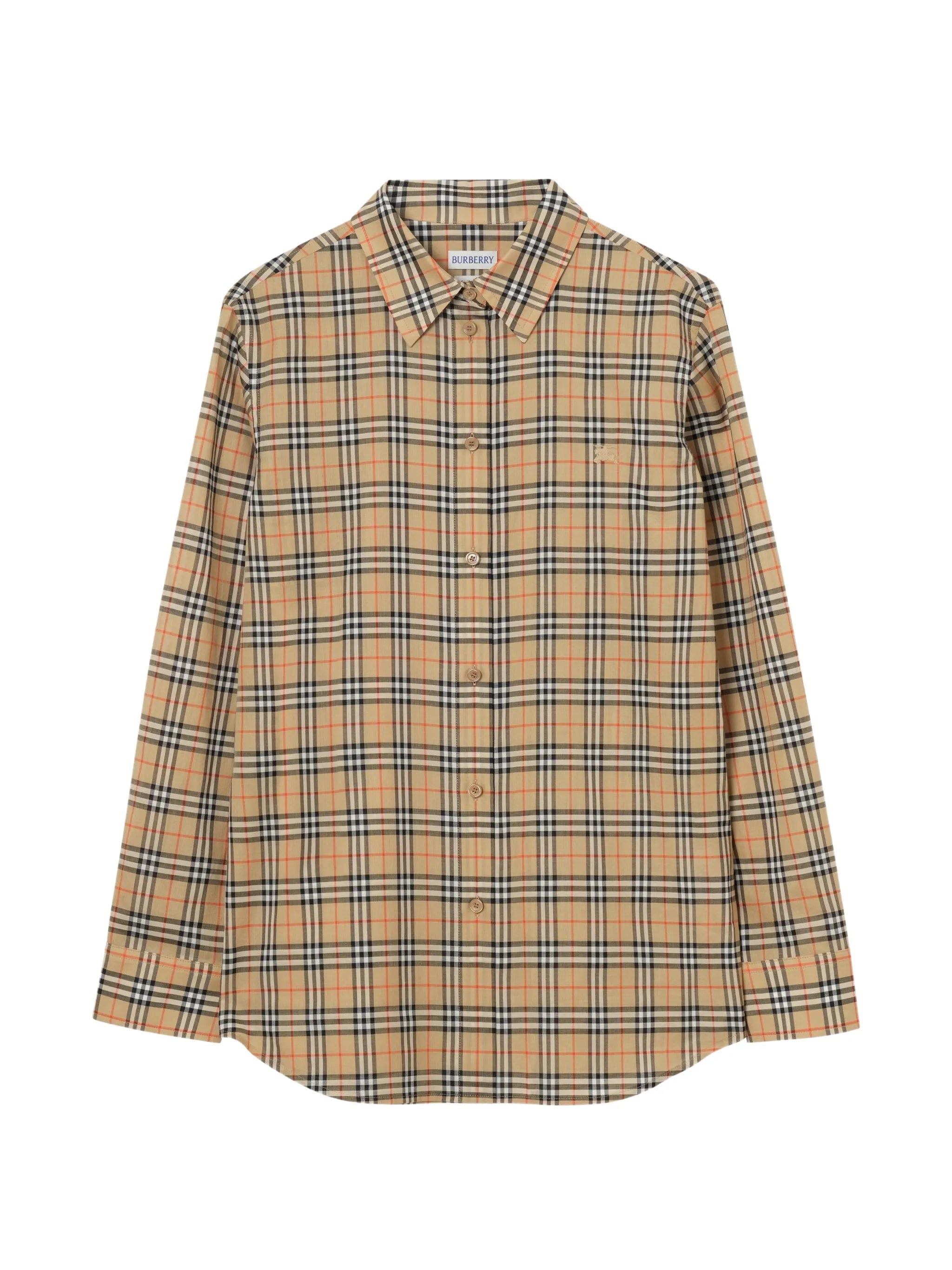 Burberry classic - fit Check cotton shirt