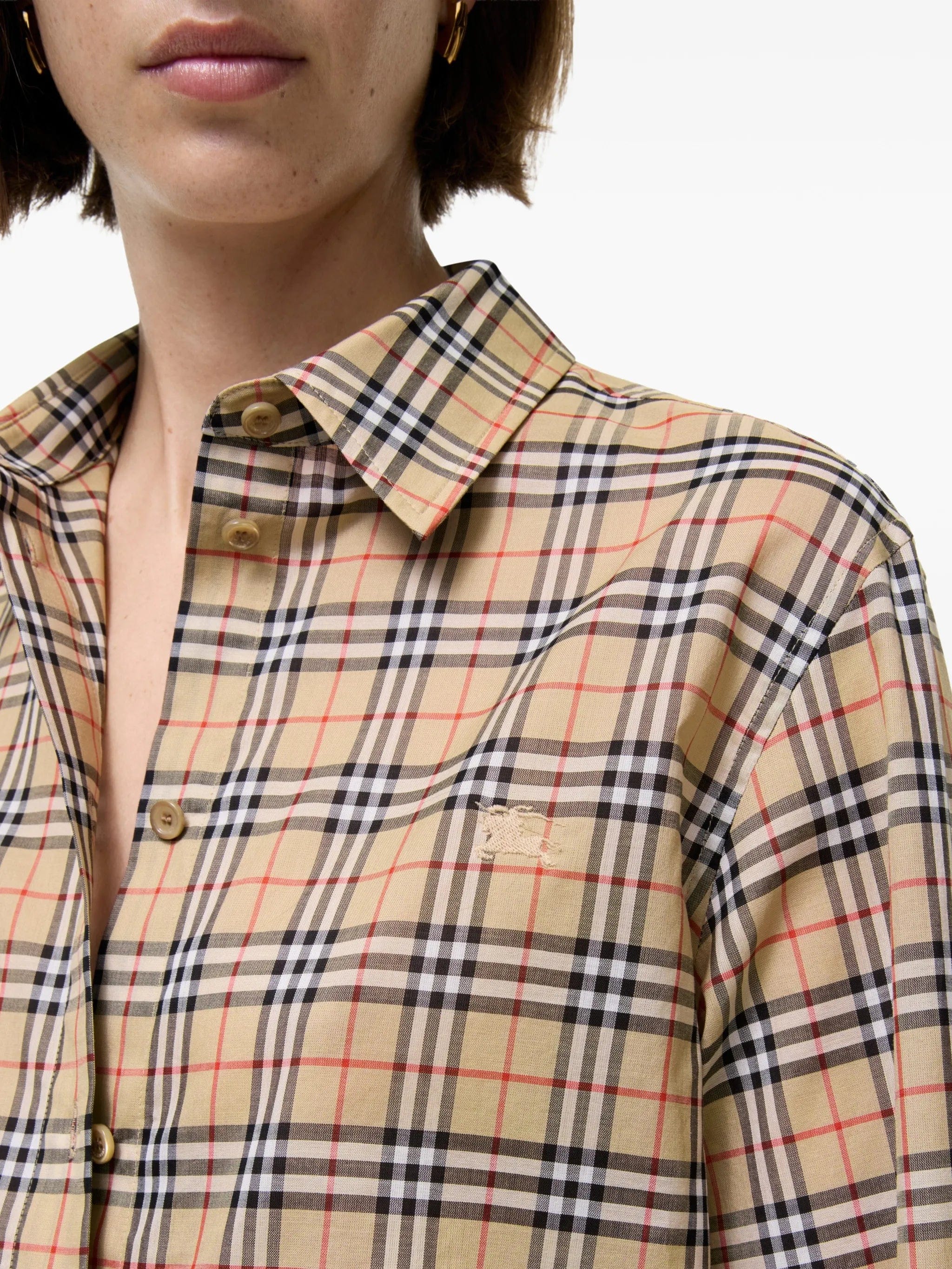 Burberry classic - fit Check cotton shirt