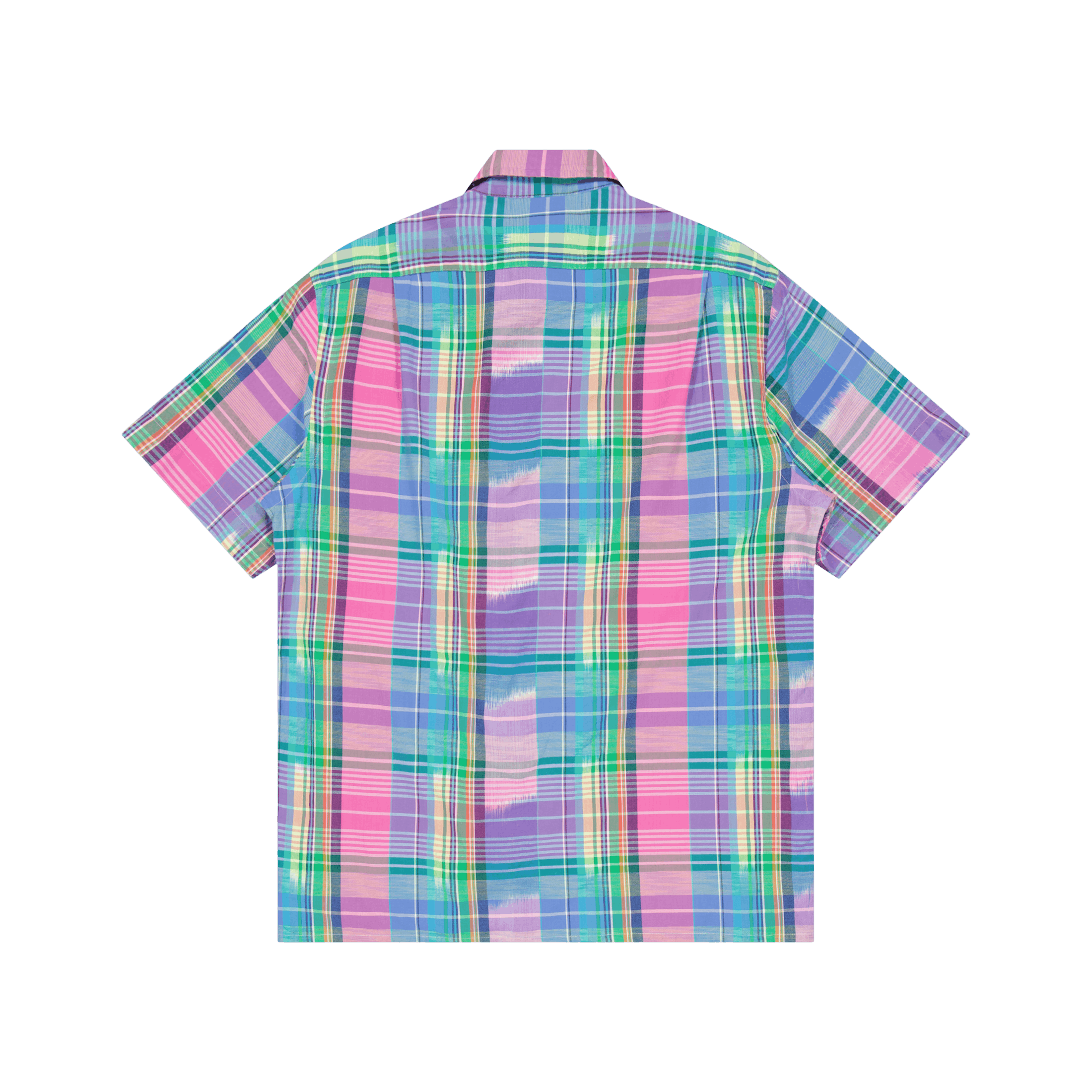Polo Ralph Lauren Classic Fit Cotton Madras Camp Shirt Pink/Royal Multi
