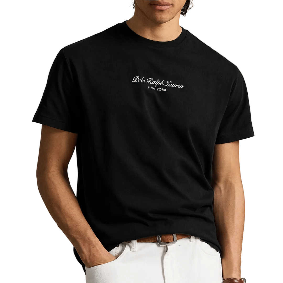 POLO RALPH Lauren CLASSIC FIT LOGO JERSEY T - SHIRT BLACK