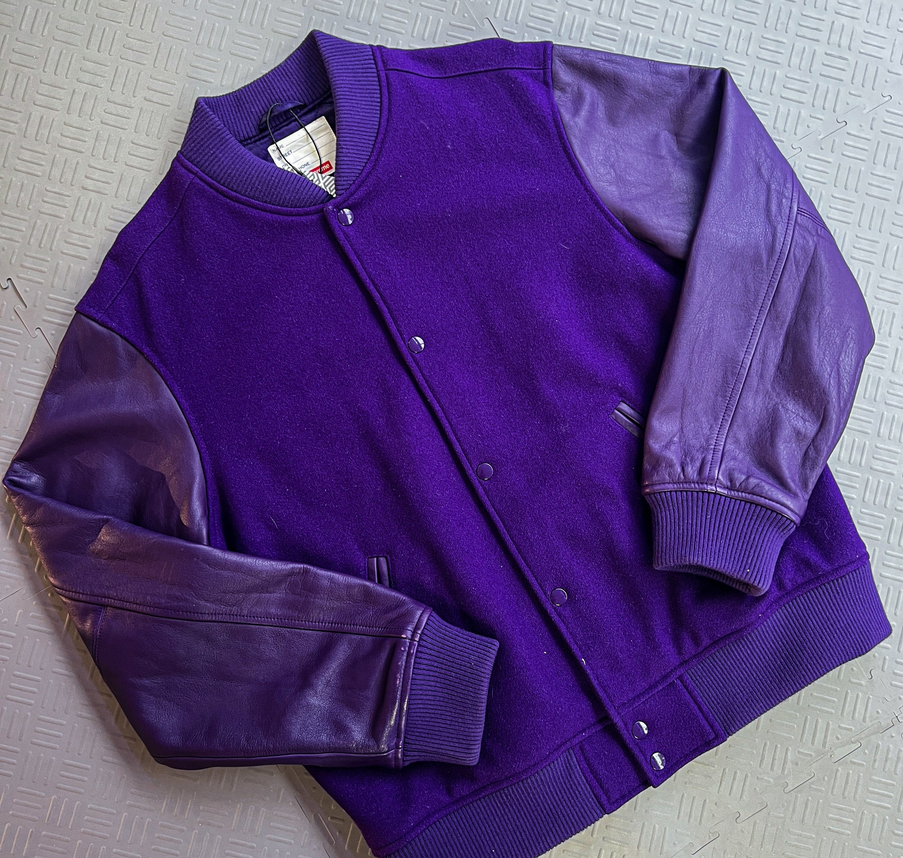 Supreme FW18 Supreme Motion Logo Varsity Jacket (L)
