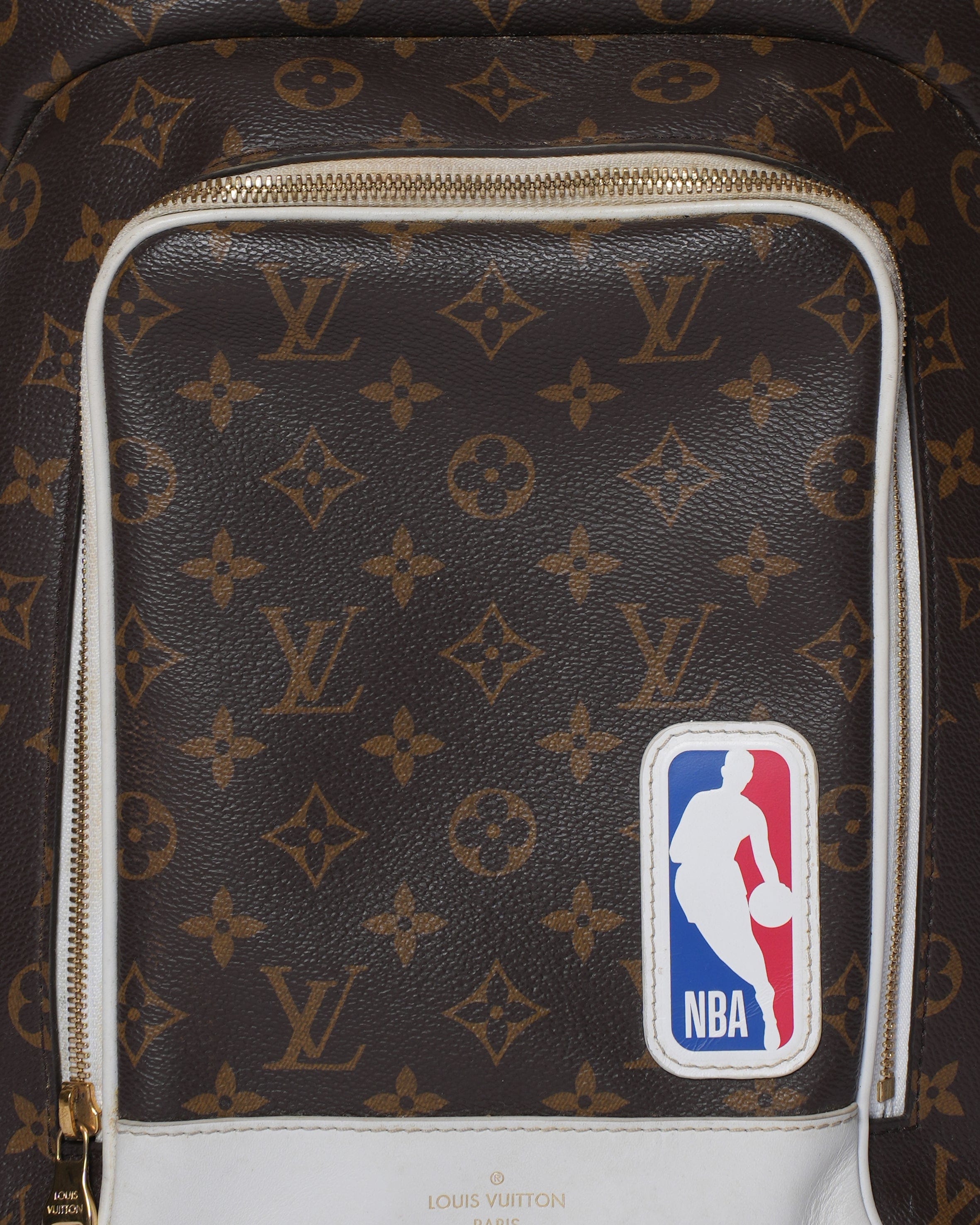 Louis Vuitton x NBA Ebene Monogram Coated Canvas Backpack With Golden Hardware