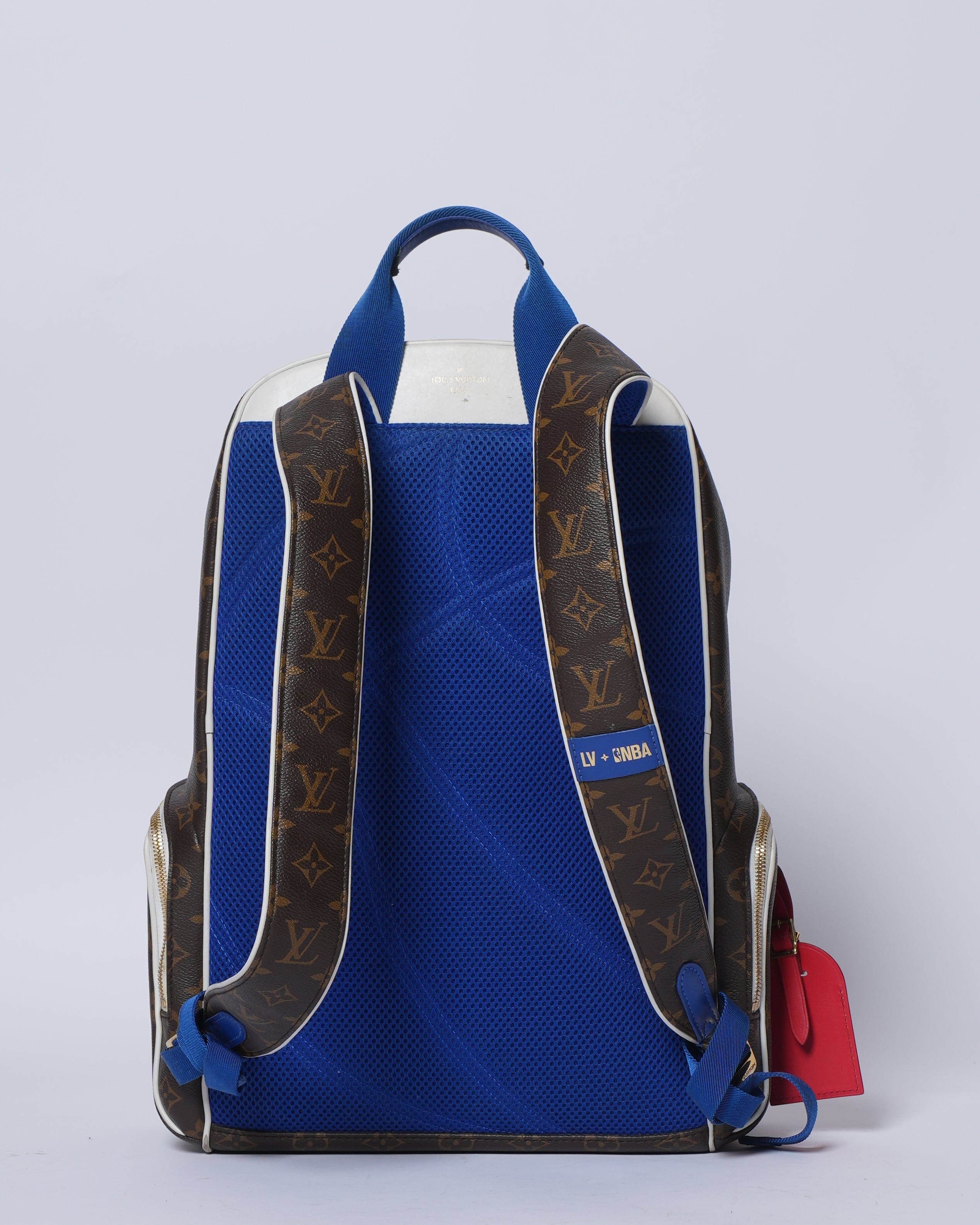 Louis Vuitton x NBA Ebene Monogram Coated Canvas Backpack With Golden Hardware