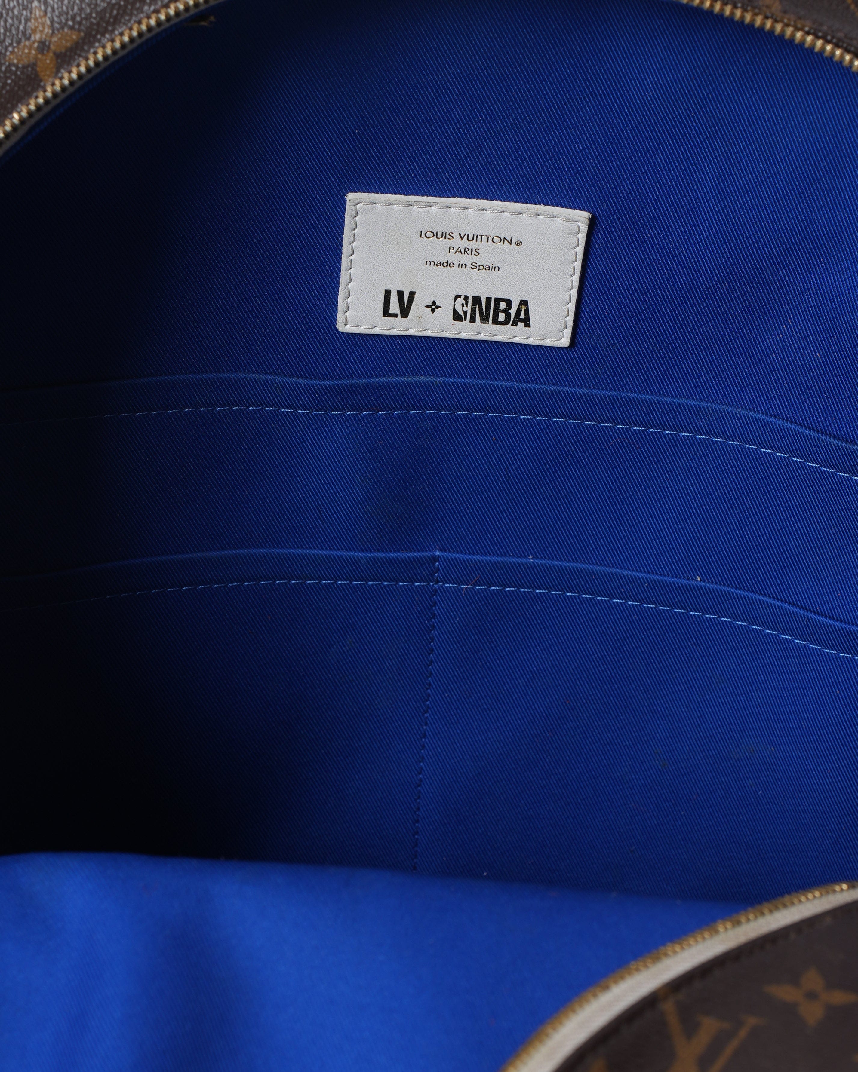Louis Vuitton x NBA Ebene Monogram Coated Canvas Backpack With Golden Hardware