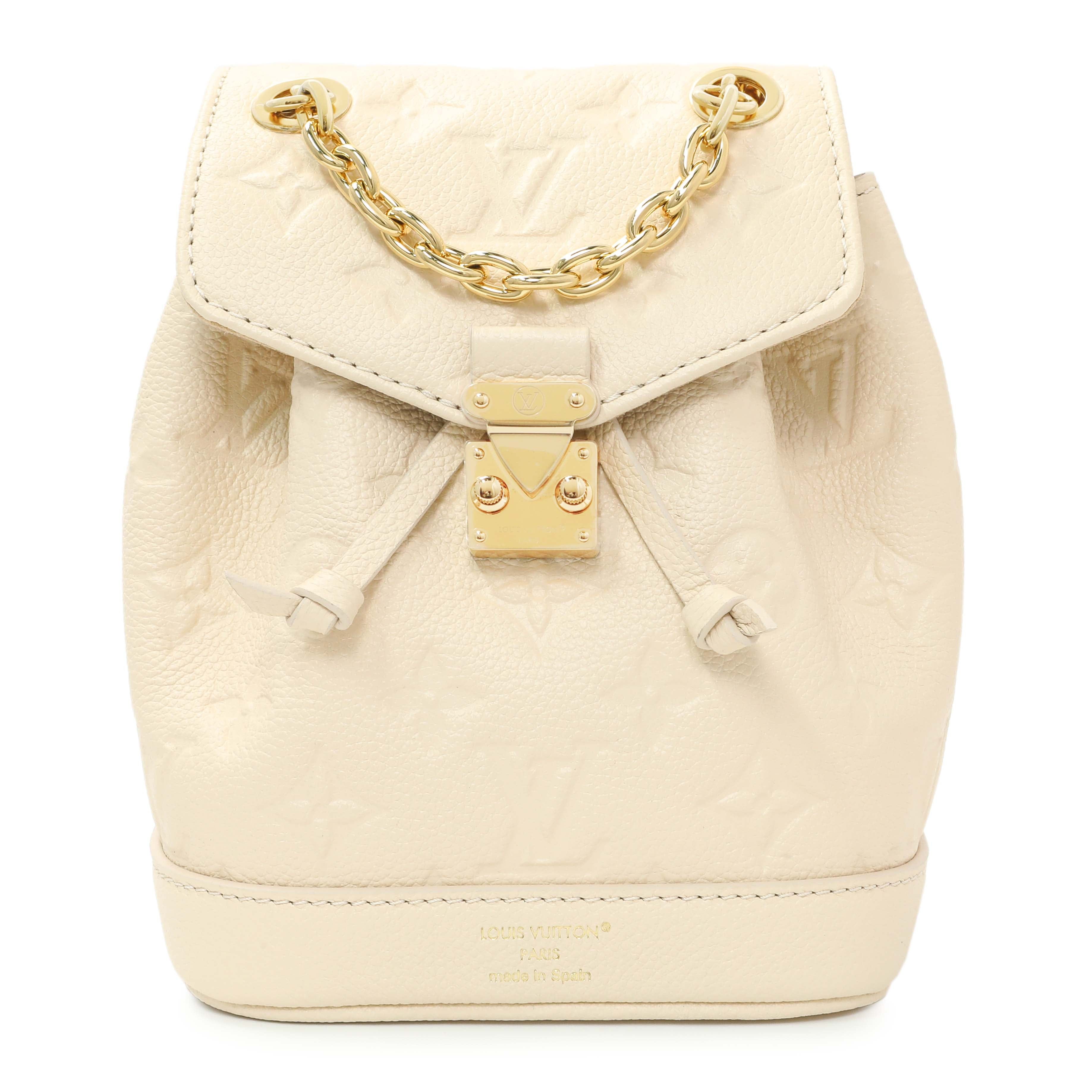 Louis Vuitton Cream Empreinte Nano Noe Backpack