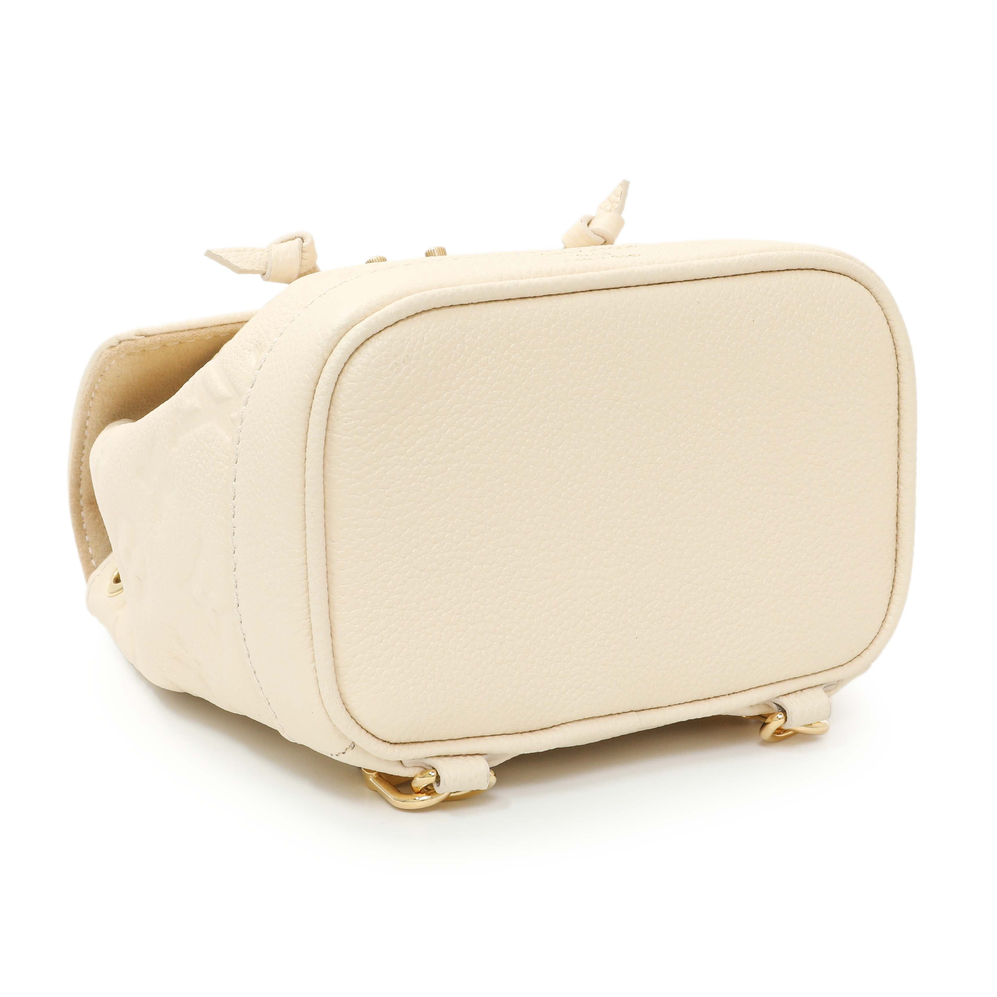 Louis Vuitton Cream Empreinte Nano Noe Backpack