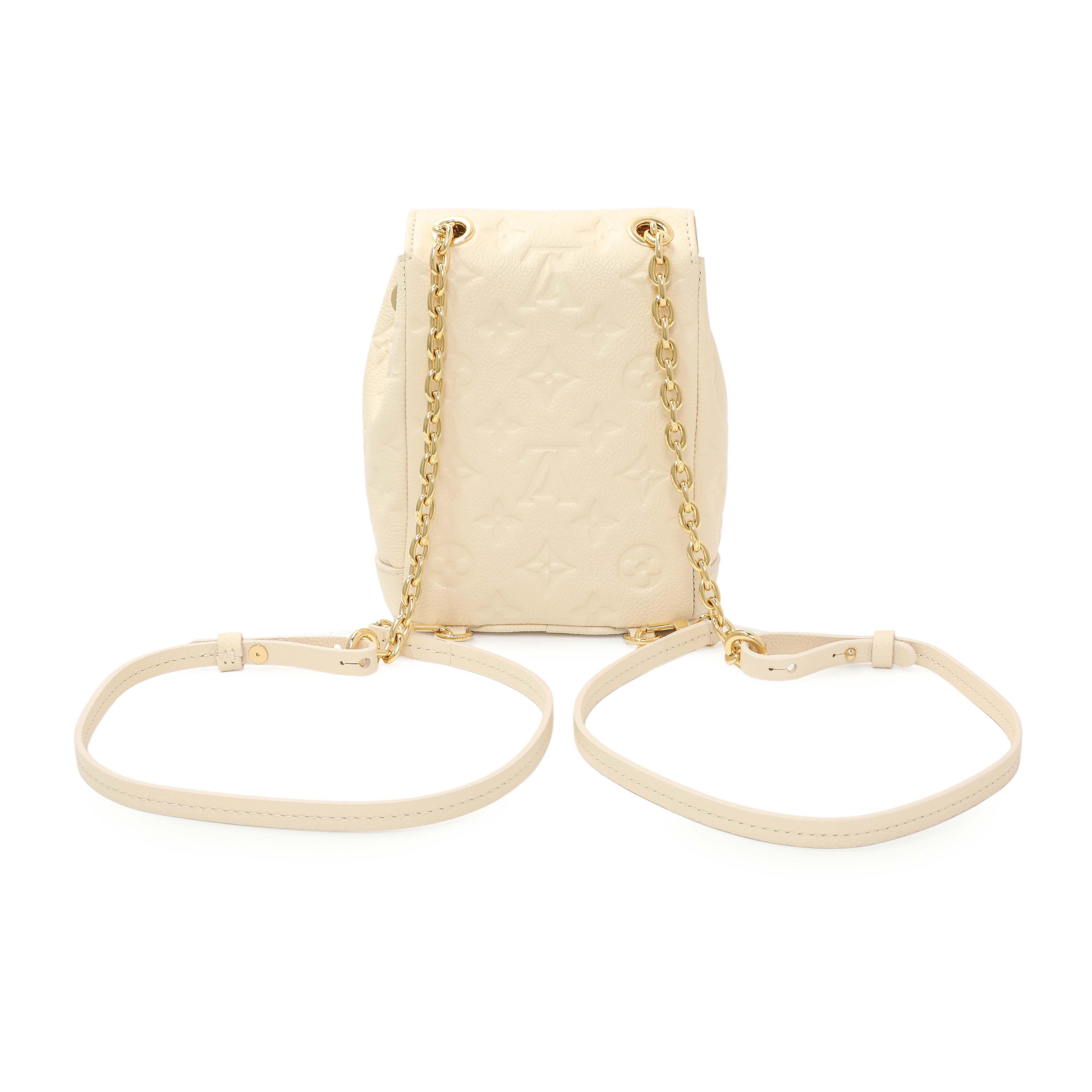 Louis Vuitton Cream Empreinte Nano Noe Backpack