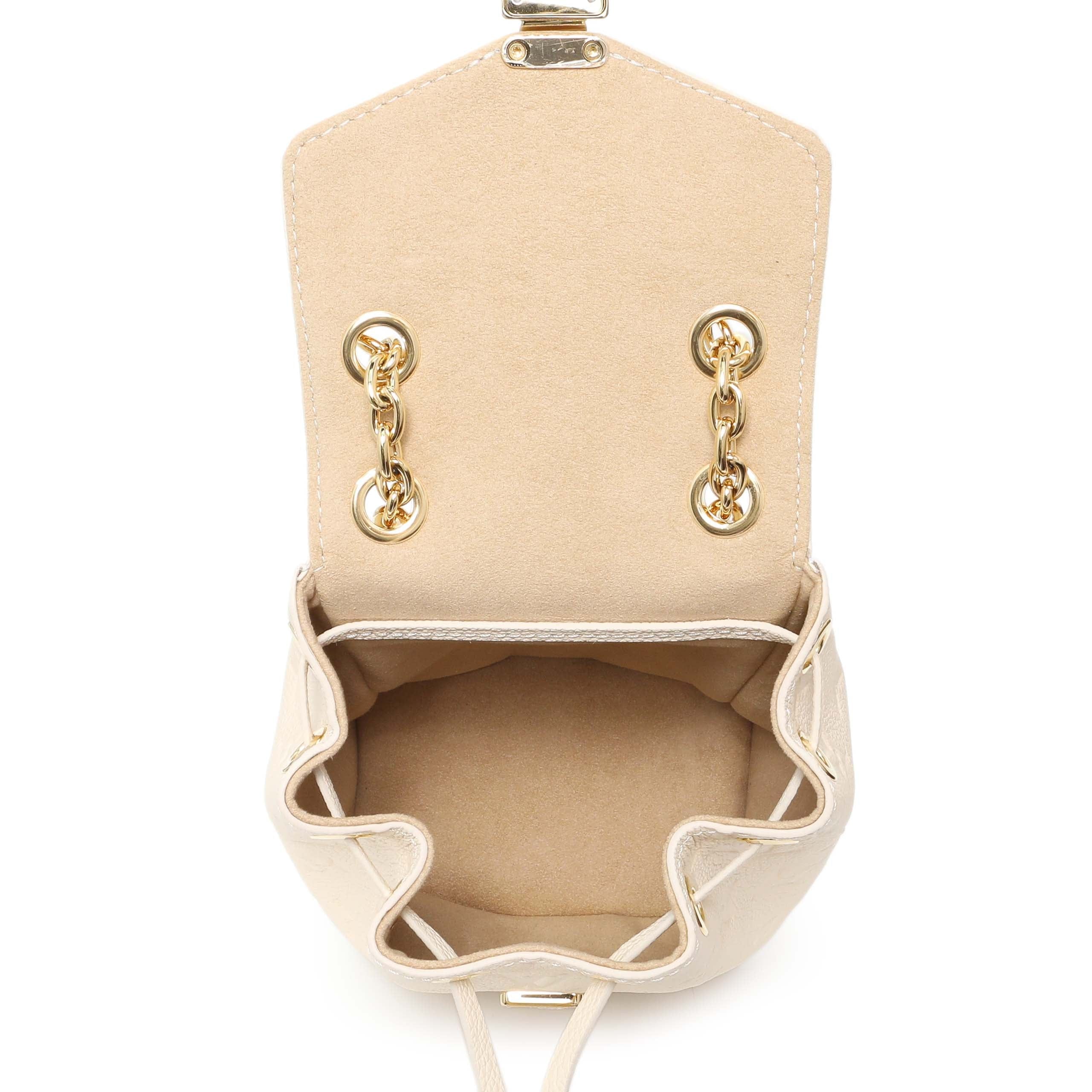 Louis Vuitton Cream Empreinte Nano Noe Backpack