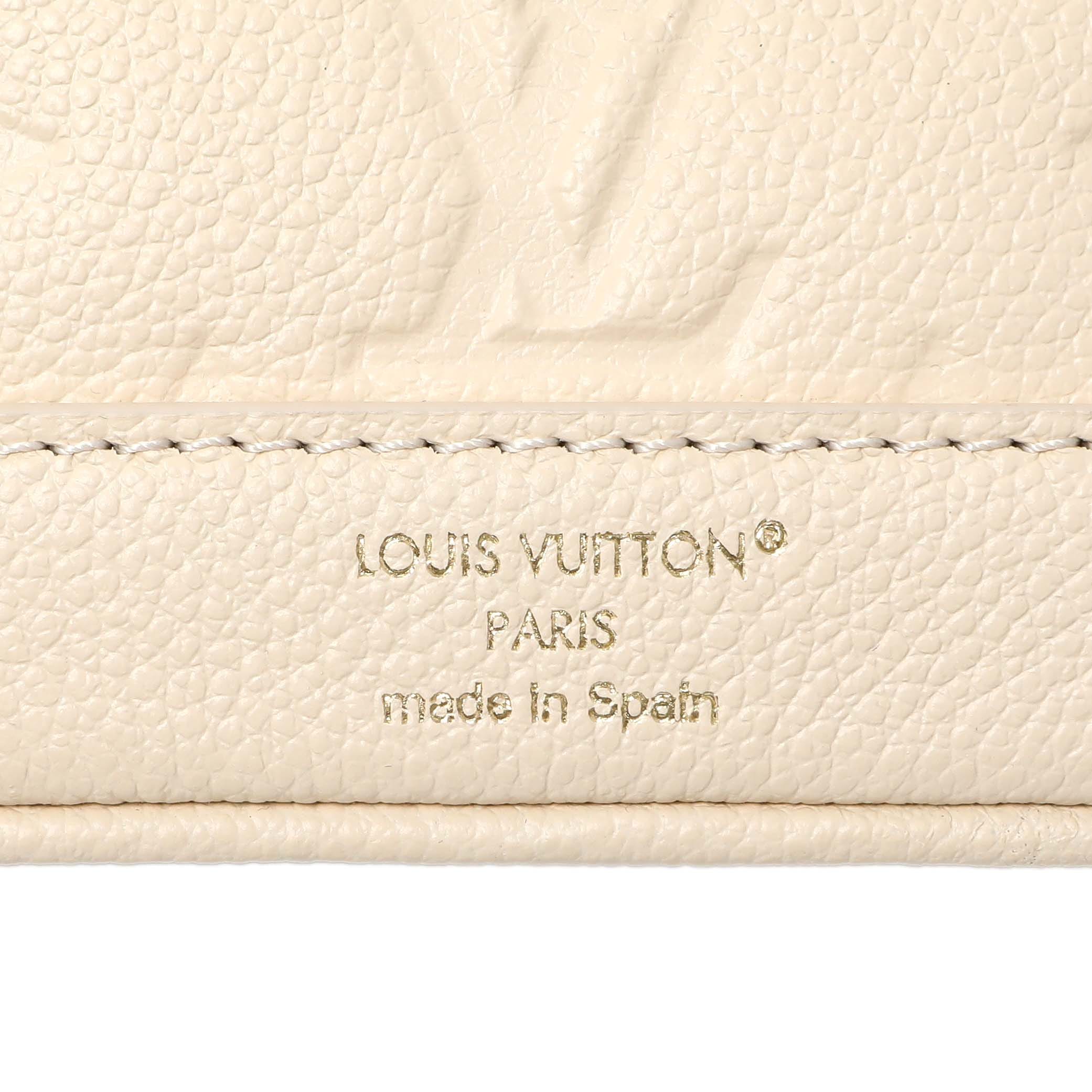 Louis Vuitton Cream Empreinte Nano Noe Backpack