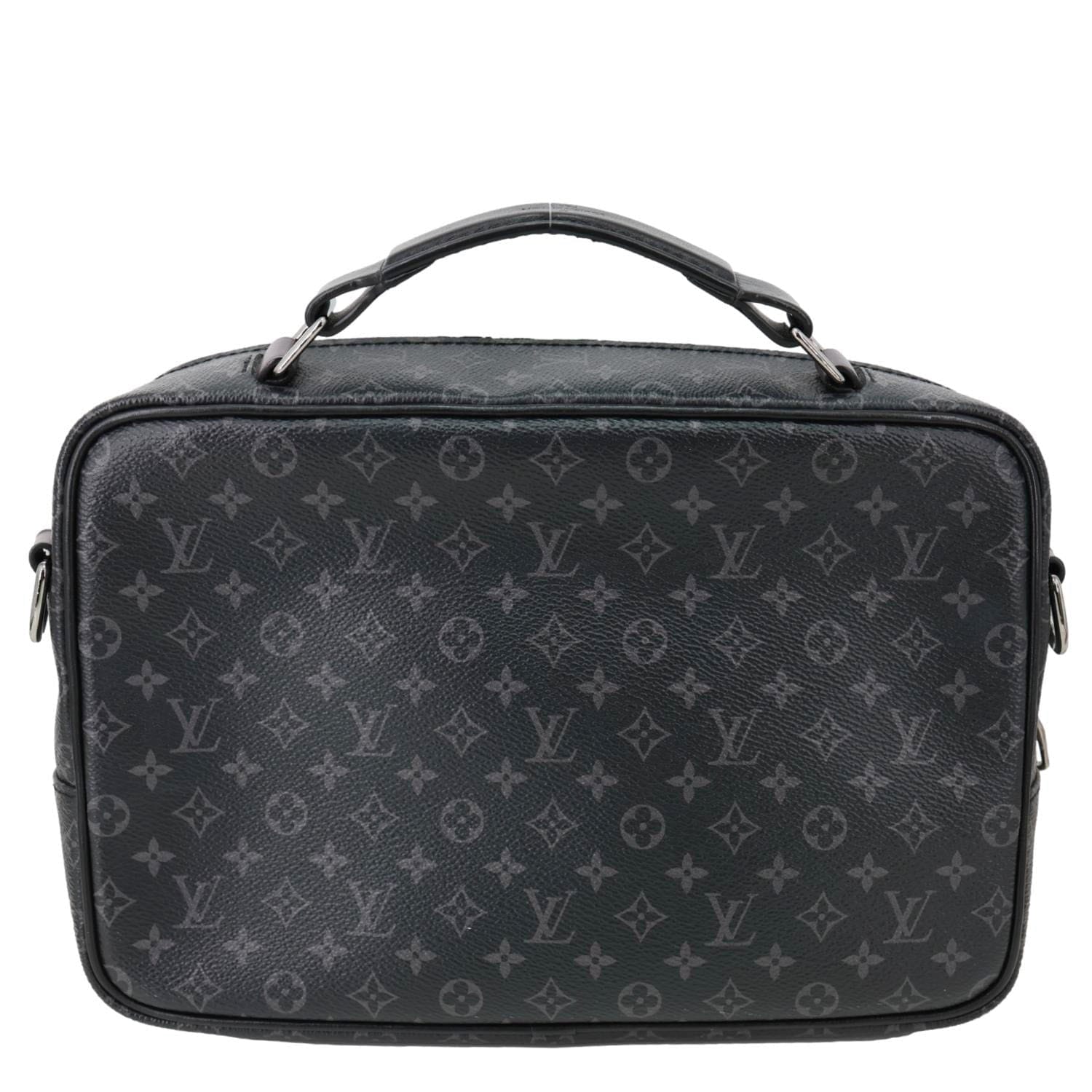 LOUIS VUITTON Multipocket Patchwork Monogram Eclipse Canvas Messenger Bag Black