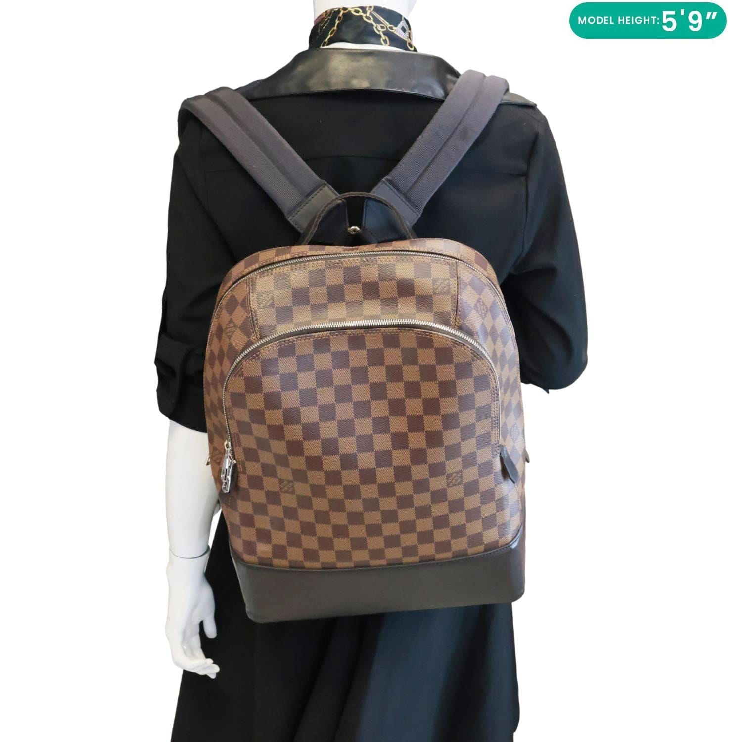 LOUIS VUITTON Jake Damier Ebene Backpack Bag Brown