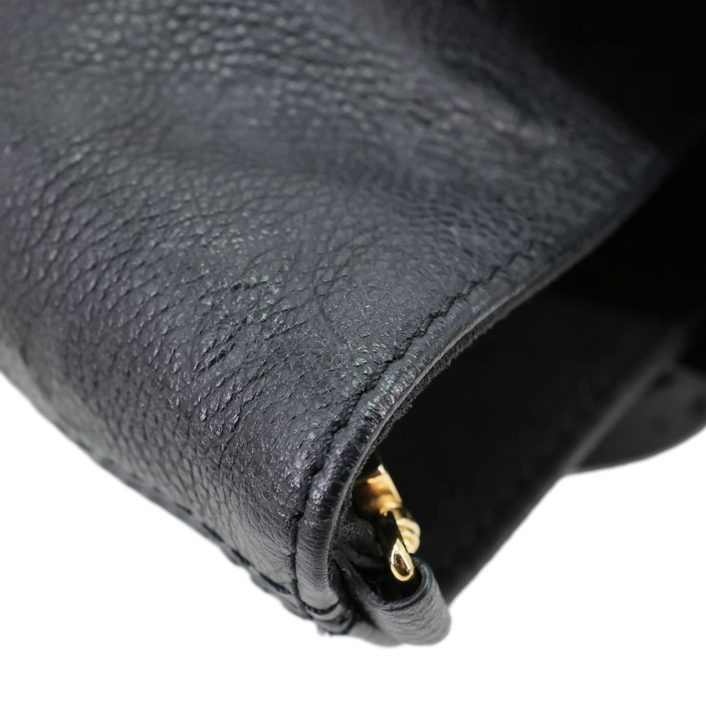 LOUIS VUITTON Backup Monogram Empreinte Leather Backpack Black
