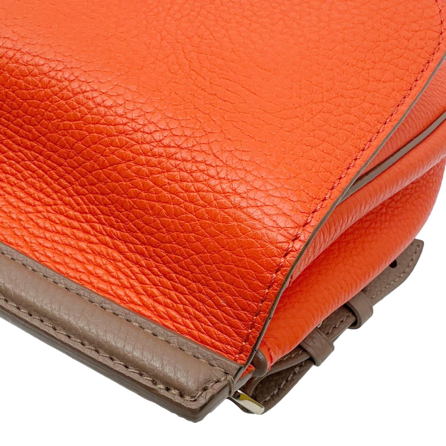LOUIS VUITTON Marceau Taurillon Leather Messenger Bag Orange