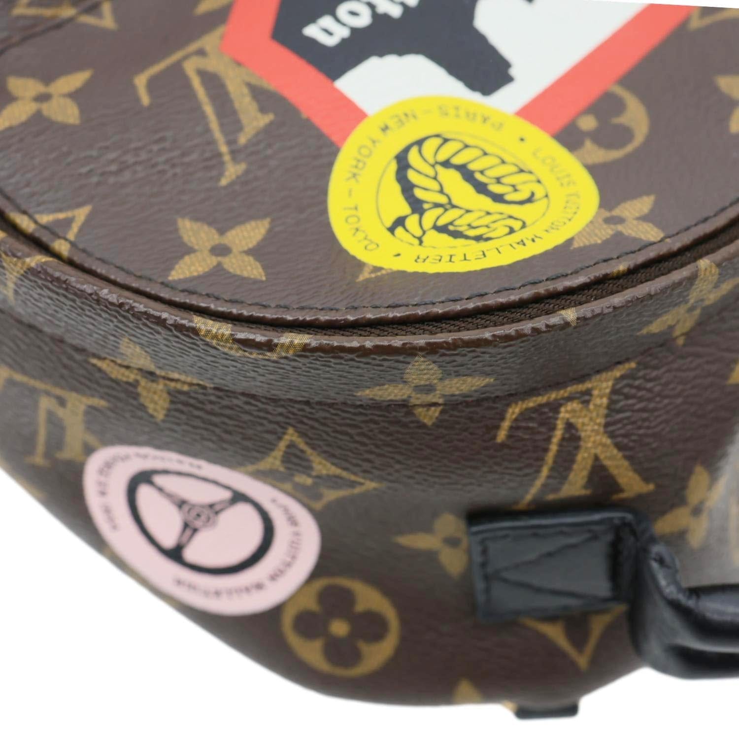 LOUIS VUITTON Palm Spring World Tour Monogram Canvas Backpack Brown