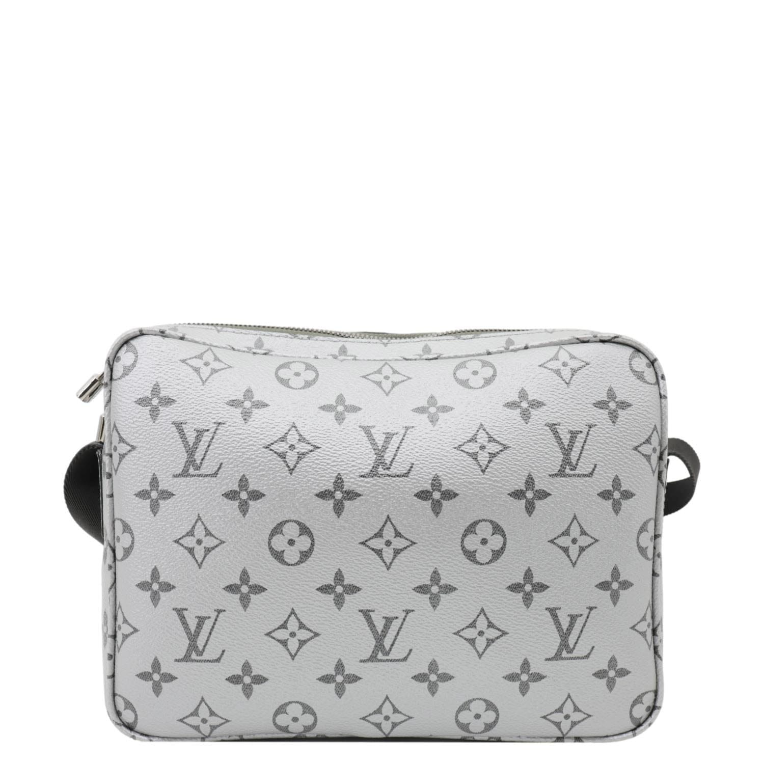 LOUIS VUITTON Outdoor Monogram Reflect Messenger Bag Silver