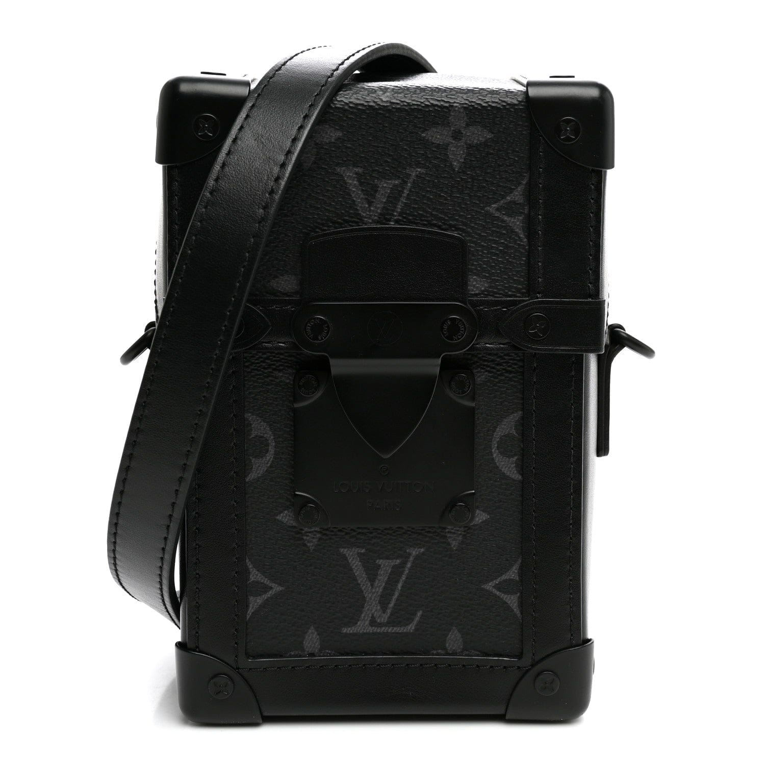 Louis Vuitton Monogram Eclipse Vertical Trunk Wearable Wallet Black