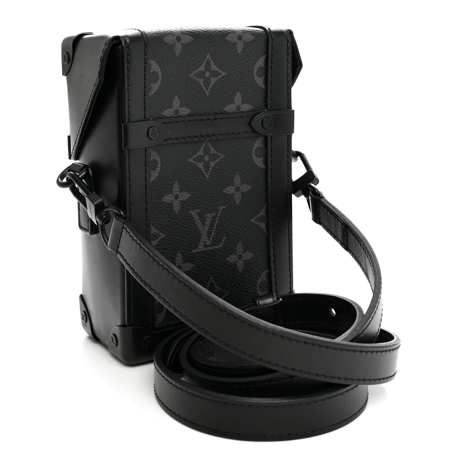 Louis Vuitton Monogram Eclipse Vertical Trunk Wearable Wallet Black