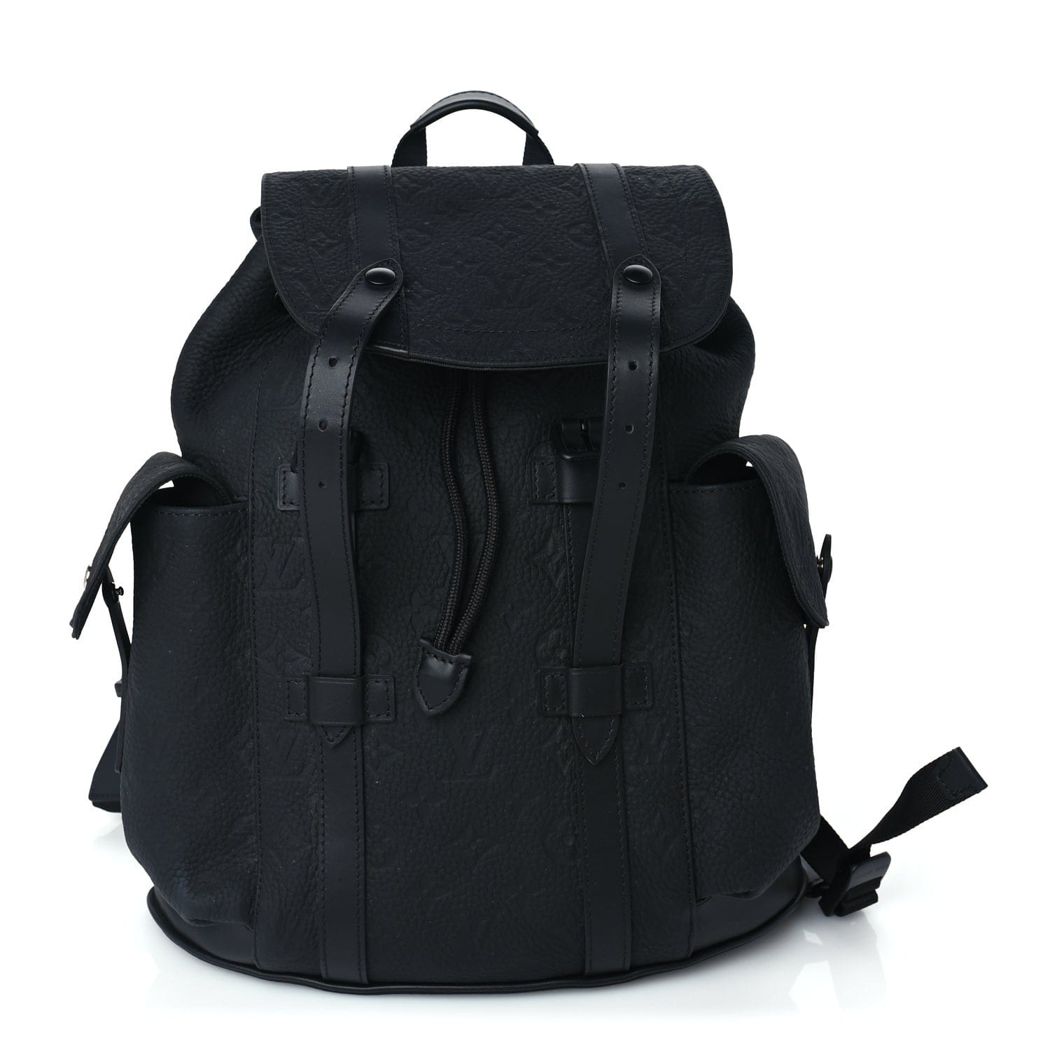 Louis Vuitton Taurillon Monogram Christopher MM Backpack Black