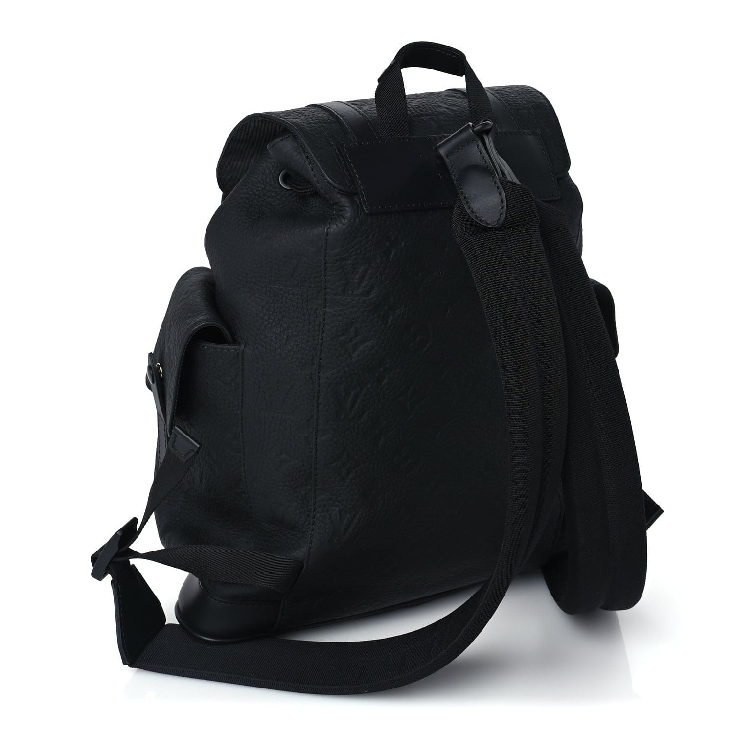Louis Vuitton Taurillon Monogram Christopher MM Backpack Black