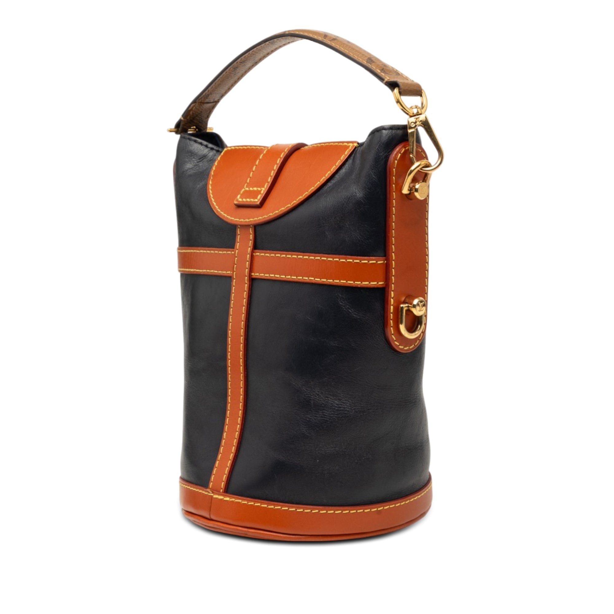 Louis Vuitton Calfskin and Monogram Reverse Duffle Bag